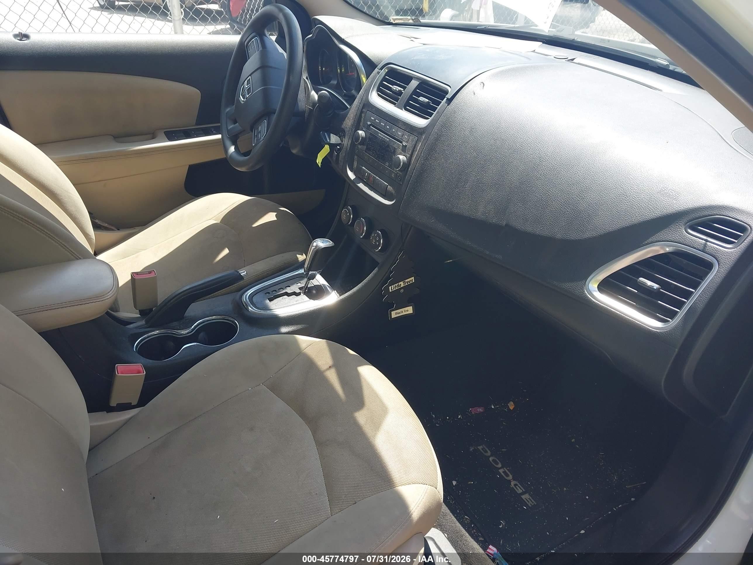 2013 Dodge Avenger Se V6 White vin: 1C3CDZAGXDN772620