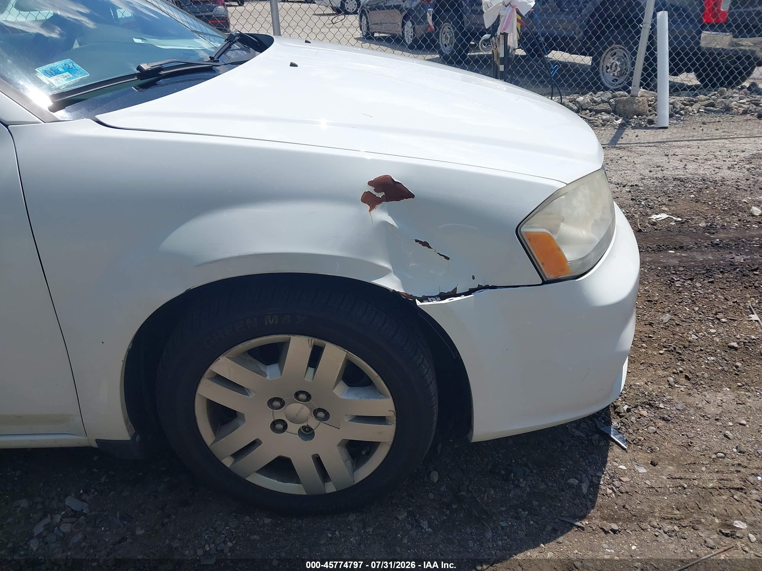 2013 Dodge Avenger Se V6 White vin: 1C3CDZAGXDN772620
