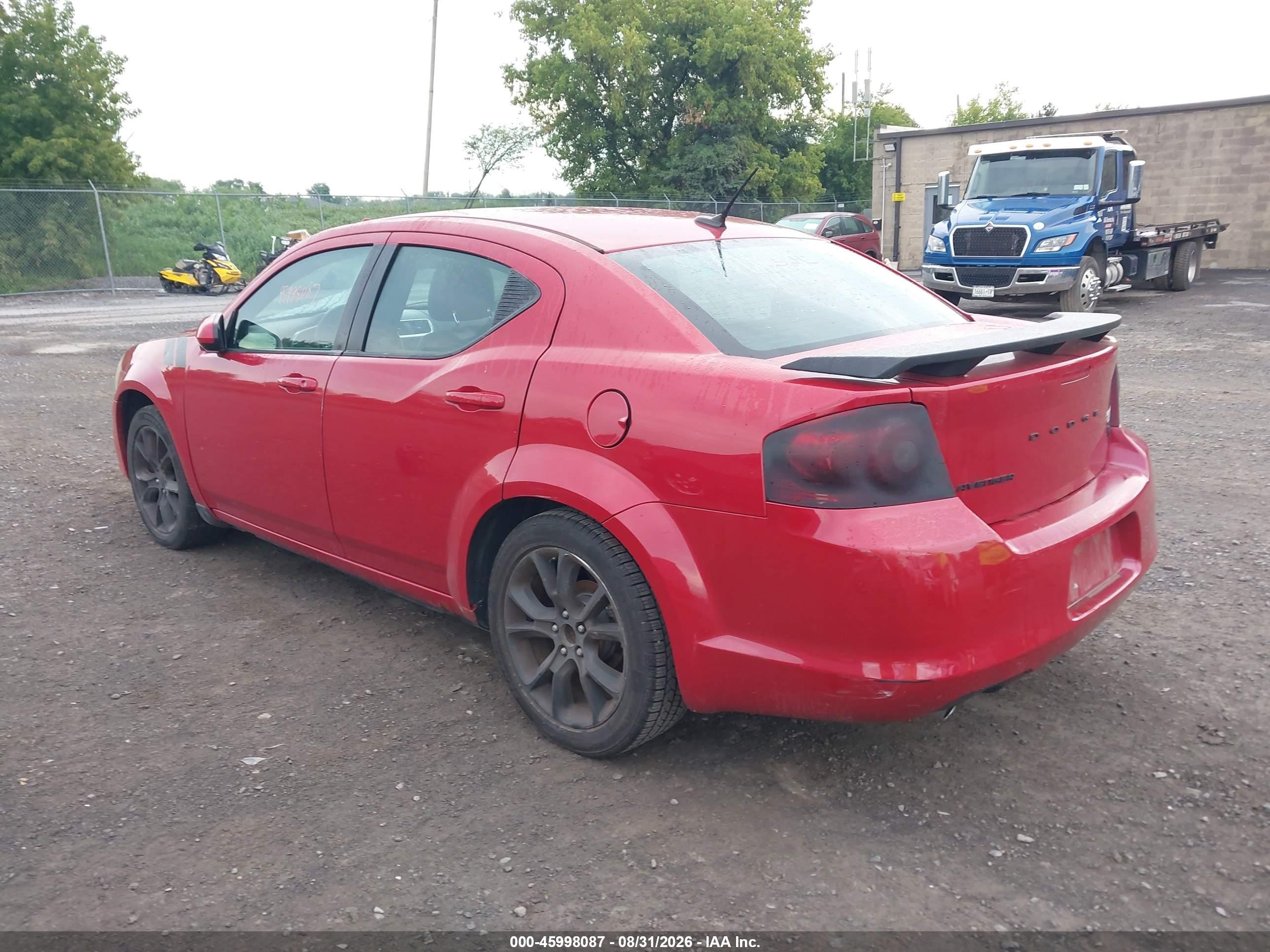 2013 Dodge Avenger R/t Красный vin: 1C3CDZBG0DN502925