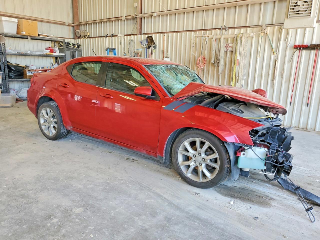 2013 Dodge Avenger R Red vin: 1C3CDZBG1DN725720