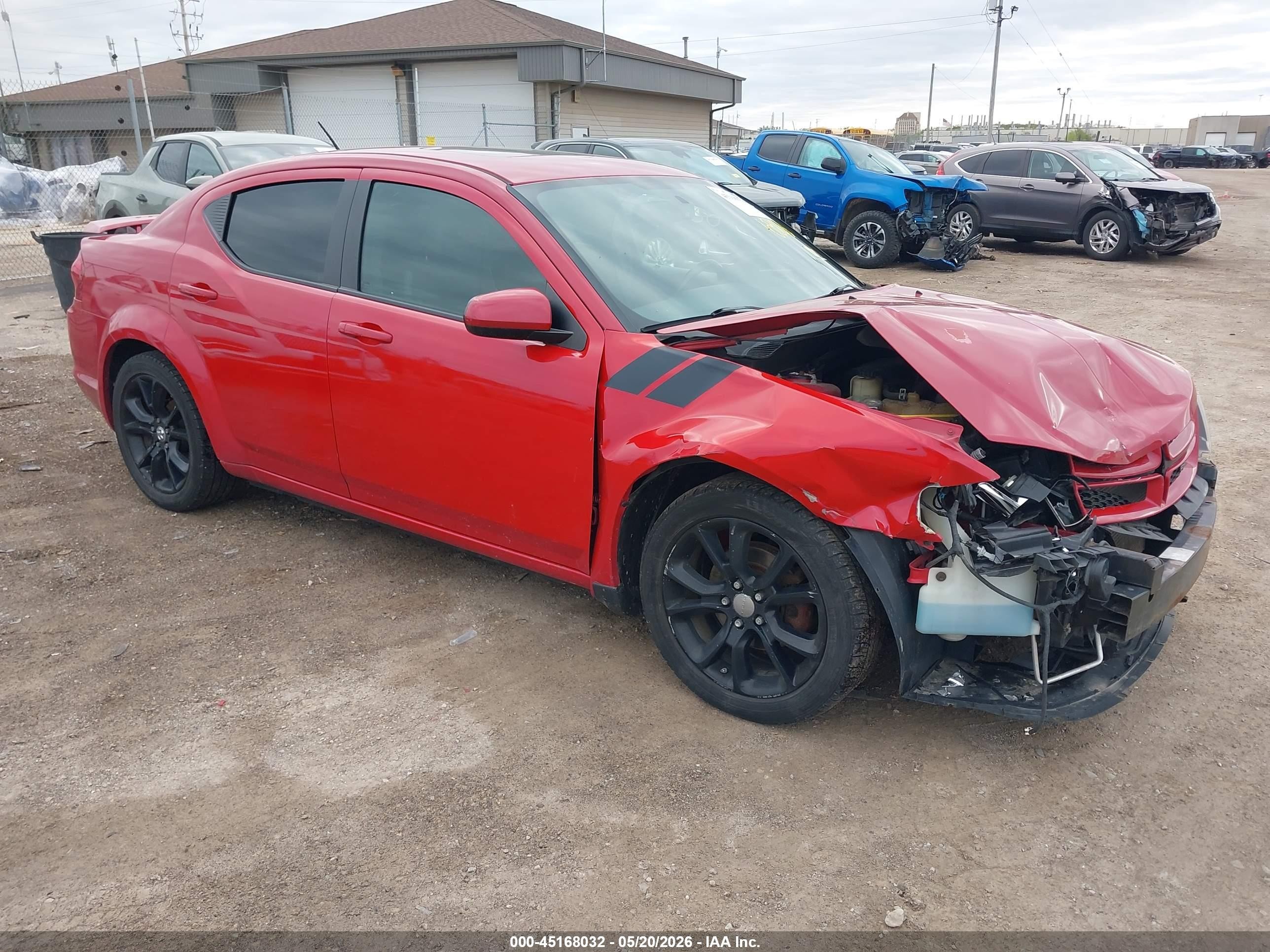 2014 Dodge Avenger R/t Красный vin: 1C3CDZBG2EN225910