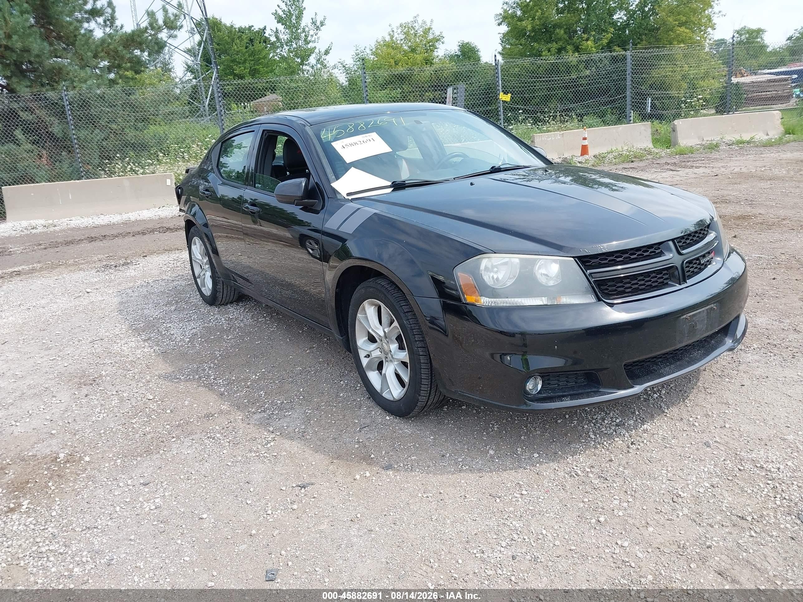 2012 Dodge Avenger R/t Black vin: 1C3CDZBG5CN222187