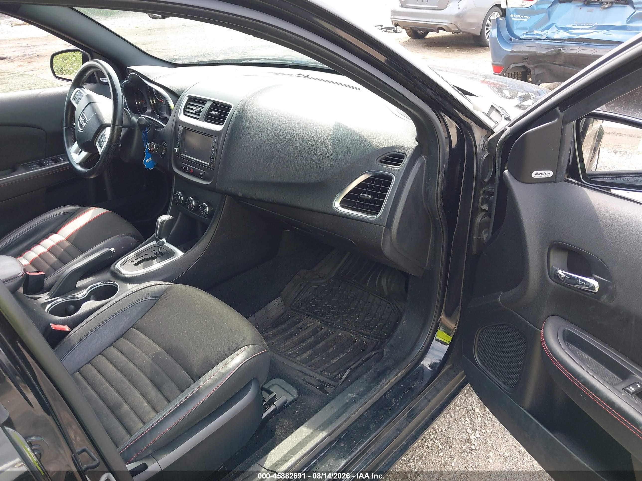 2012 Dodge Avenger R/t Черный vin: 1C3CDZBG5CN222187