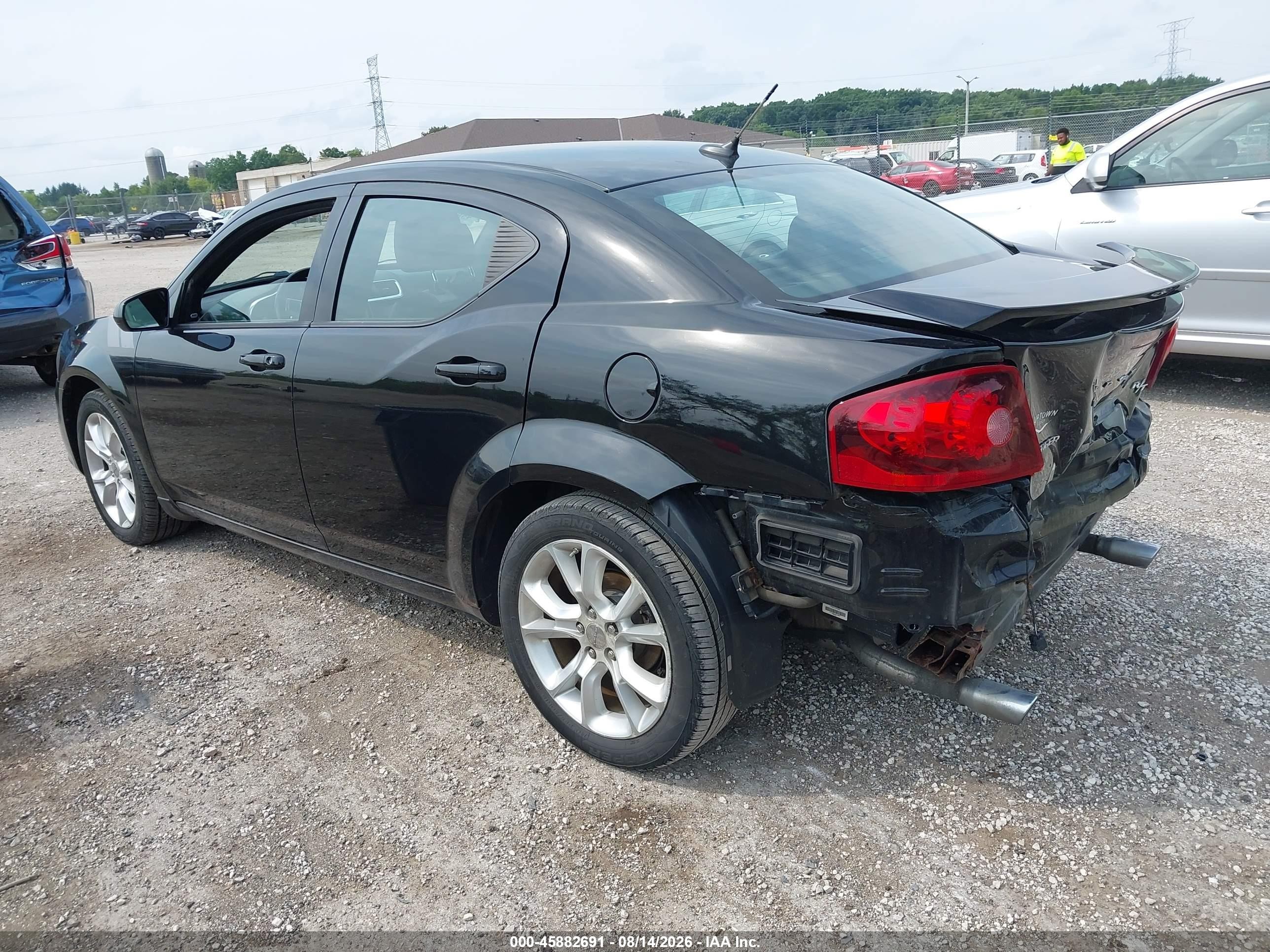 2012 Dodge Avenger R/t Черный vin: 1C3CDZBG5CN222187