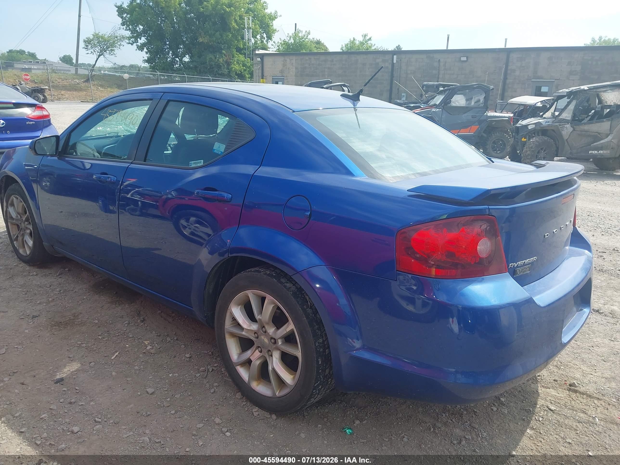 2014 Dodge Avenger R/t Синий vin: 1C3CDZBG6EN182723