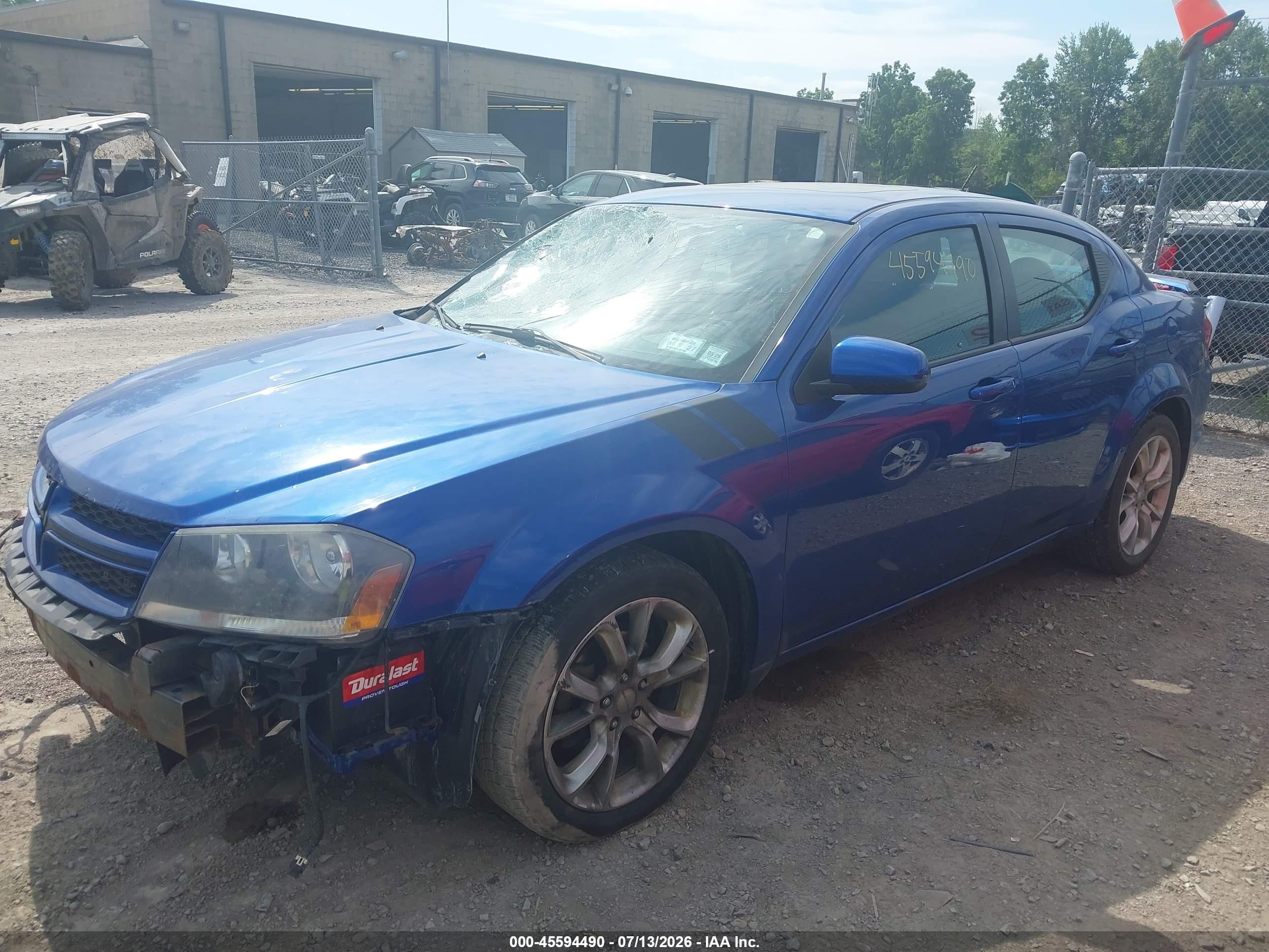 2014 Dodge Avenger R/t Синий vin: 1C3CDZBG6EN182723