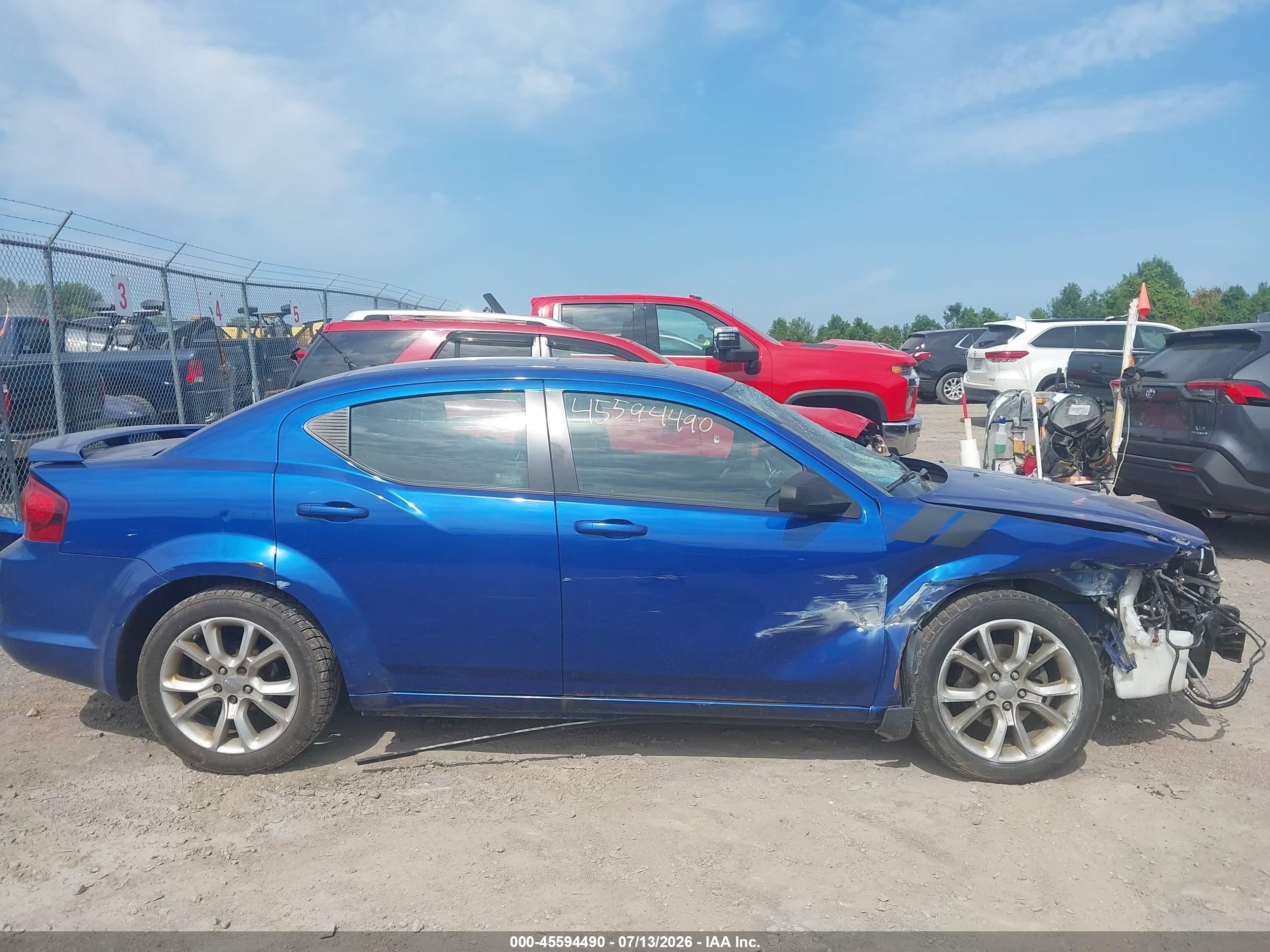2014 Dodge Avenger R/t Синий vin: 1C3CDZBG6EN182723