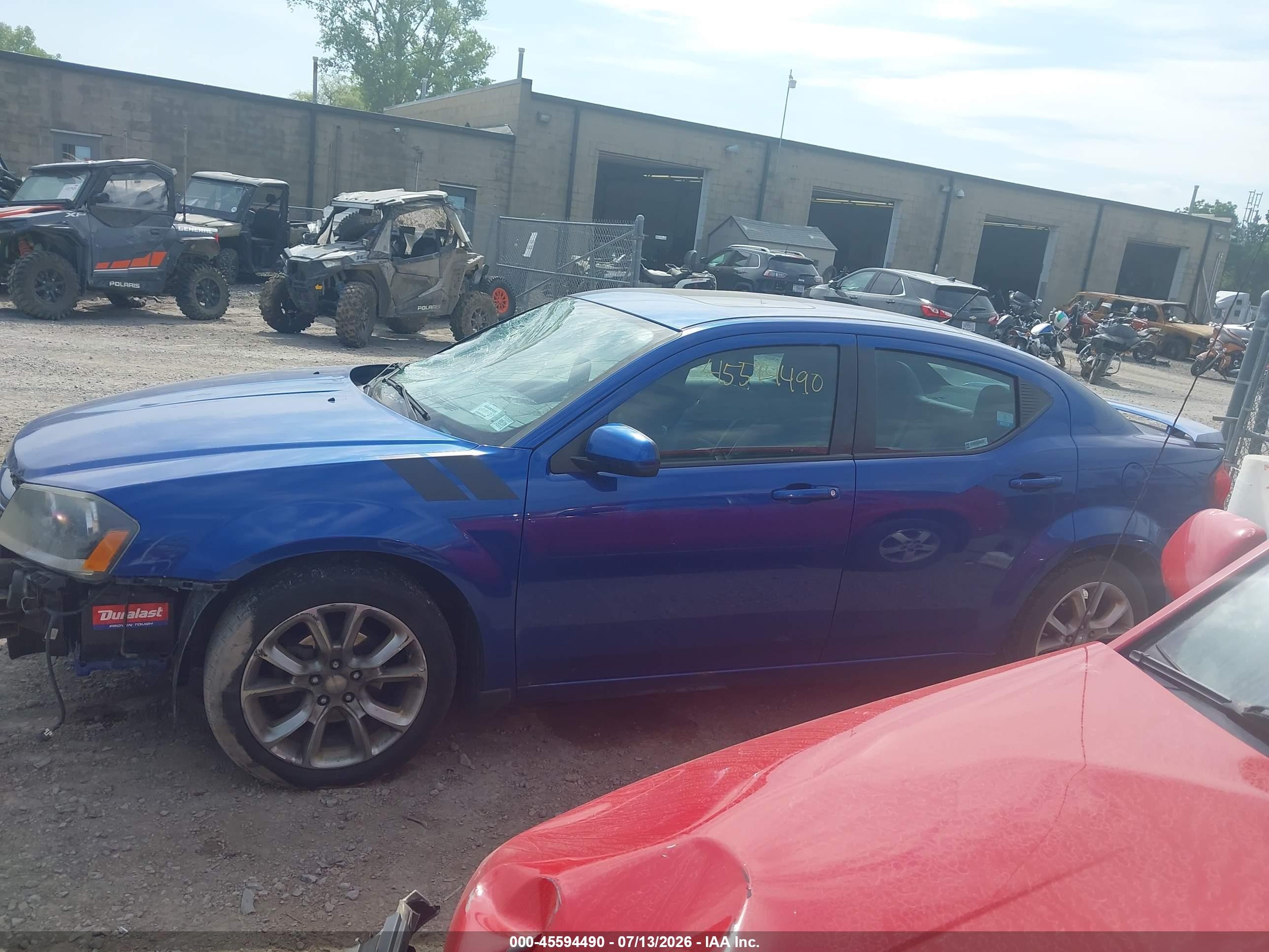2014 Dodge Avenger R/t Синий vin: 1C3CDZBG6EN182723