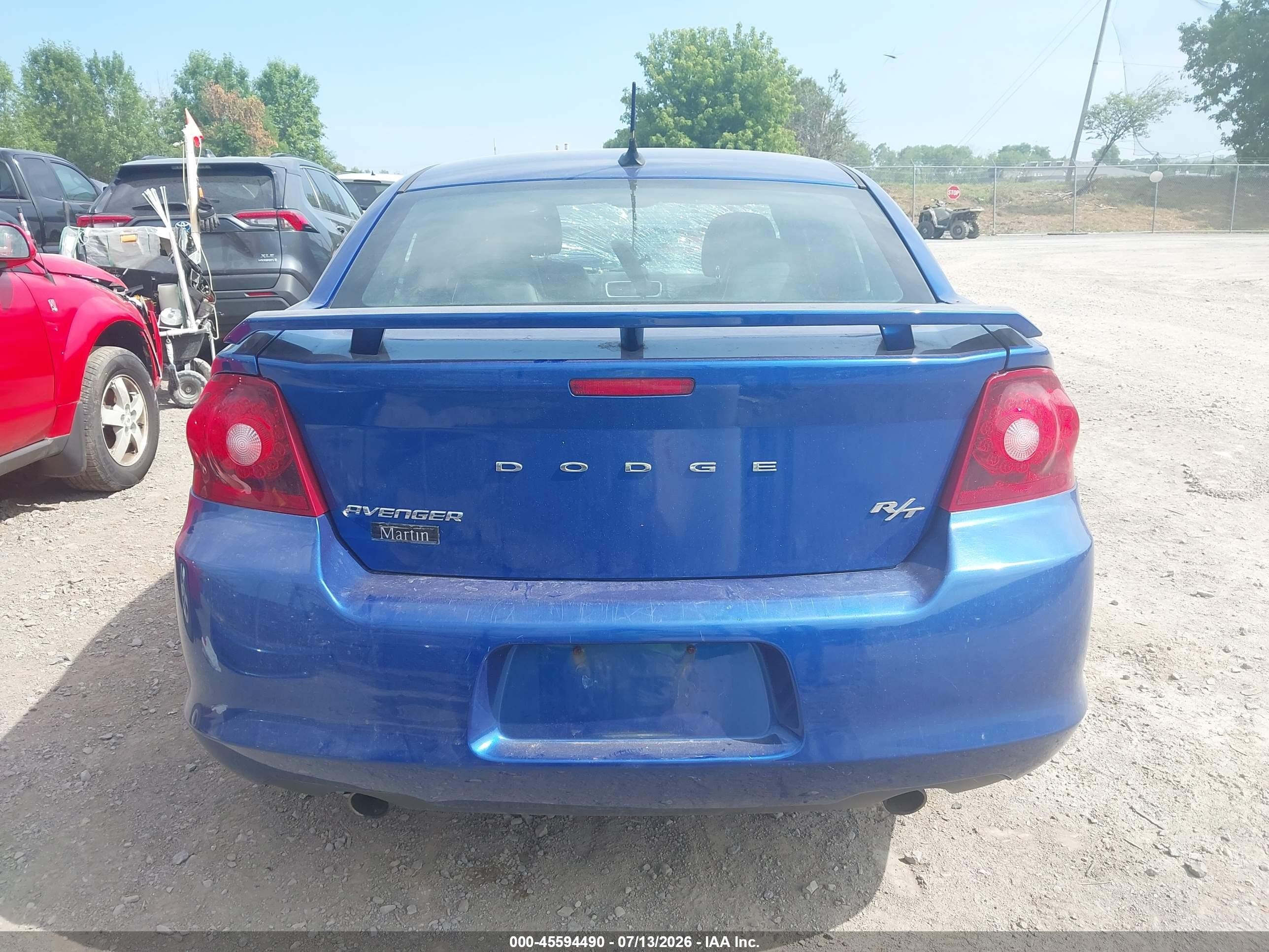 2014 Dodge Avenger R/t Синий vin: 1C3CDZBG6EN182723