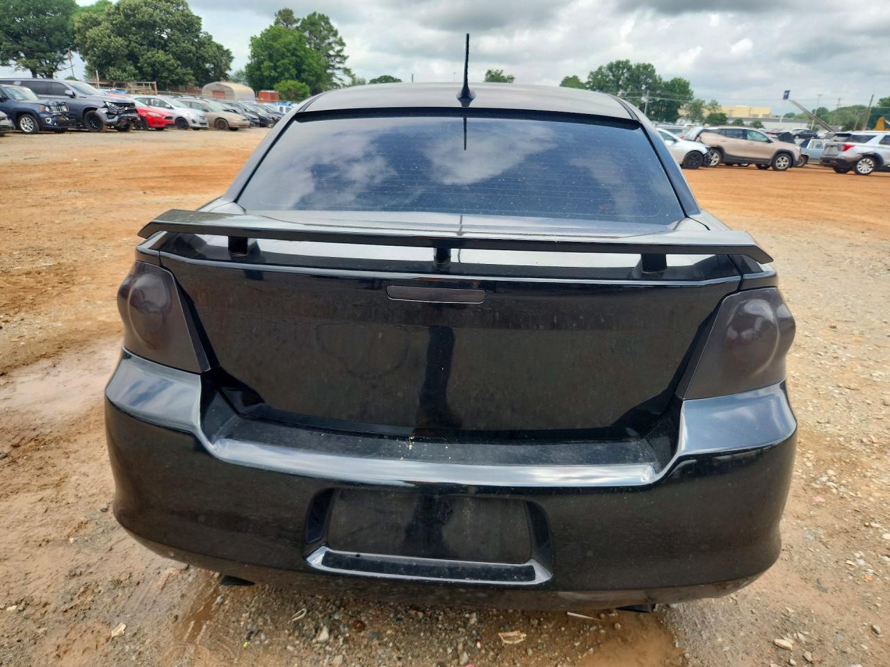 2012 Dodge Avenger R Black vin: 1C3CDZBG9CN143041