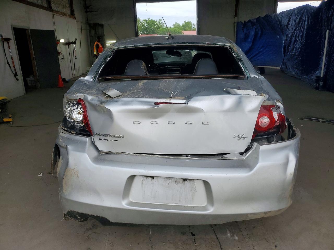 2012 Dodge Avenger R Silver vin: 1C3CDZBGXCN165615