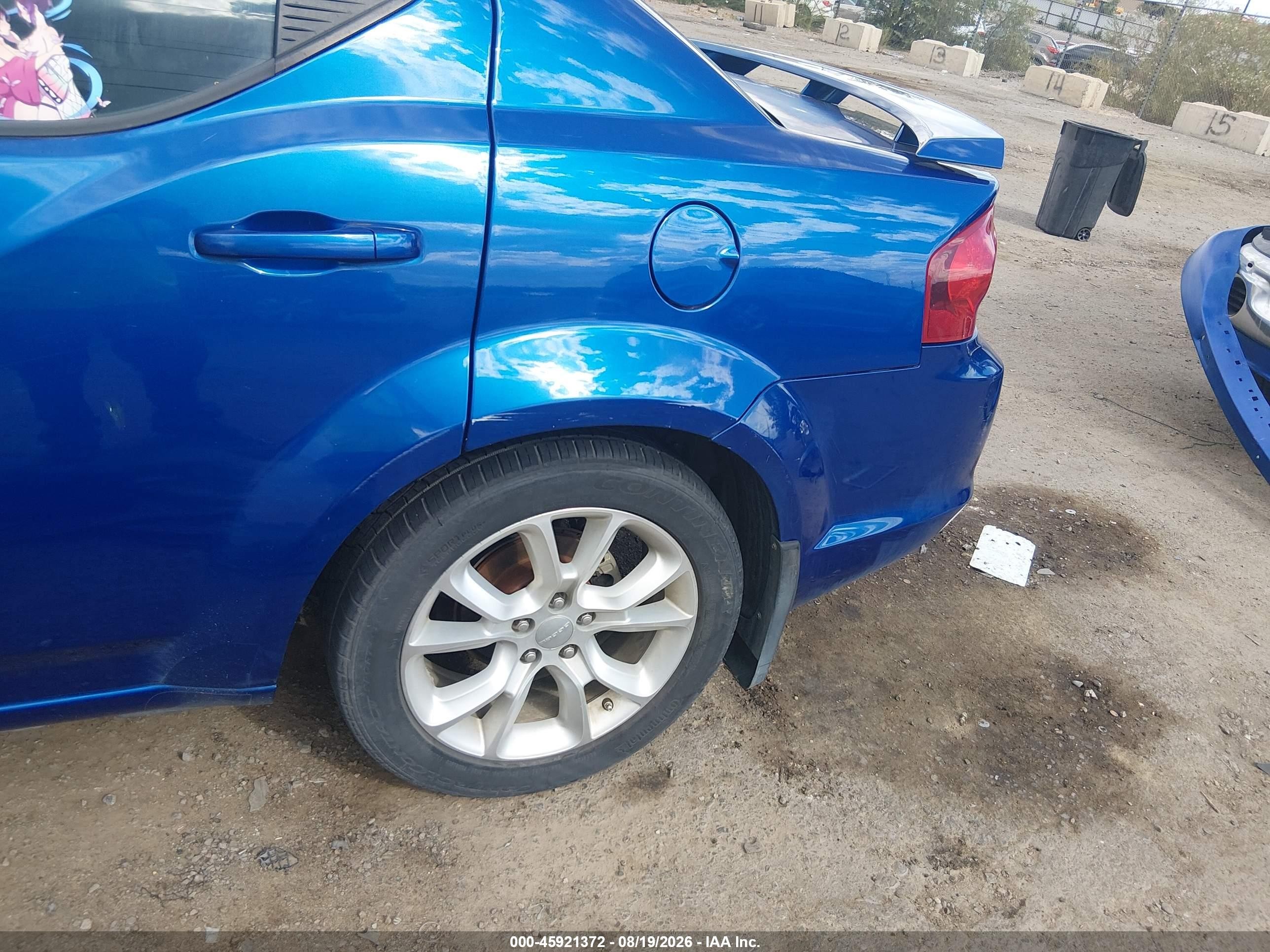 2014 Dodge Avenger R/t Blue vin: 1C3CDZBGXEN166346
