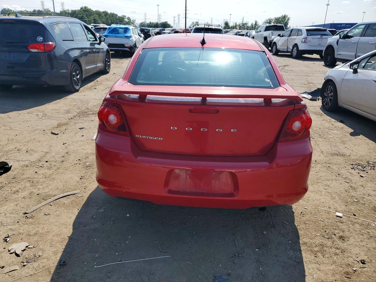 2012 Dodge Avenger Sxt Red vin: 1C3CDZCB0CN142055
