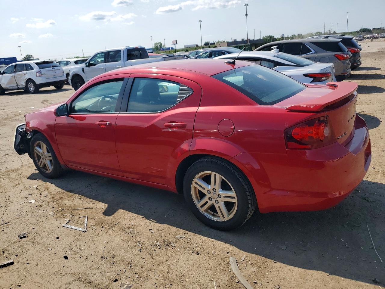 2012 Dodge Avenger Sxt Red vin: 1C3CDZCB0CN142055