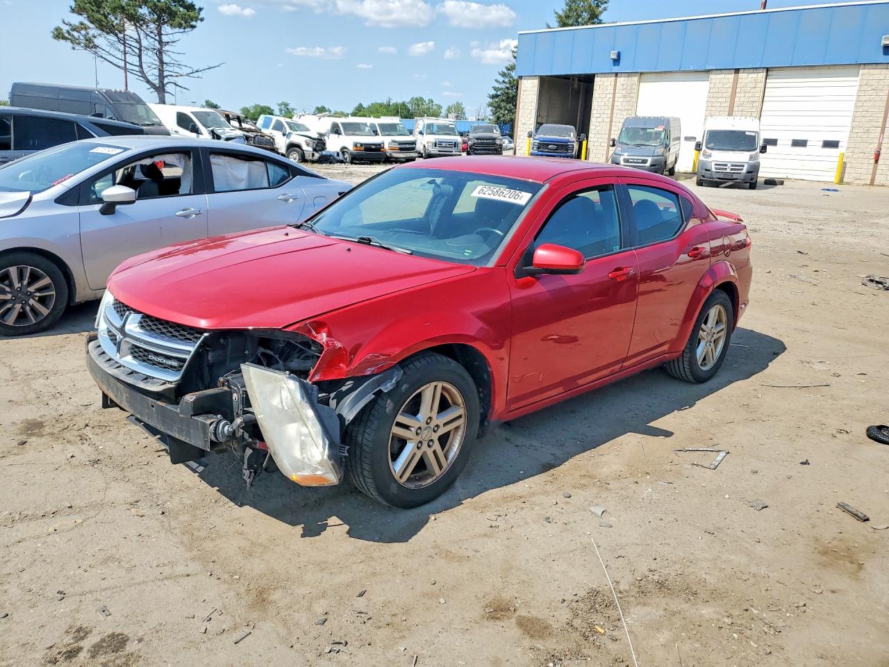 2012 Dodge Avenger Sxt Red vin: 1C3CDZCB0CN142055
