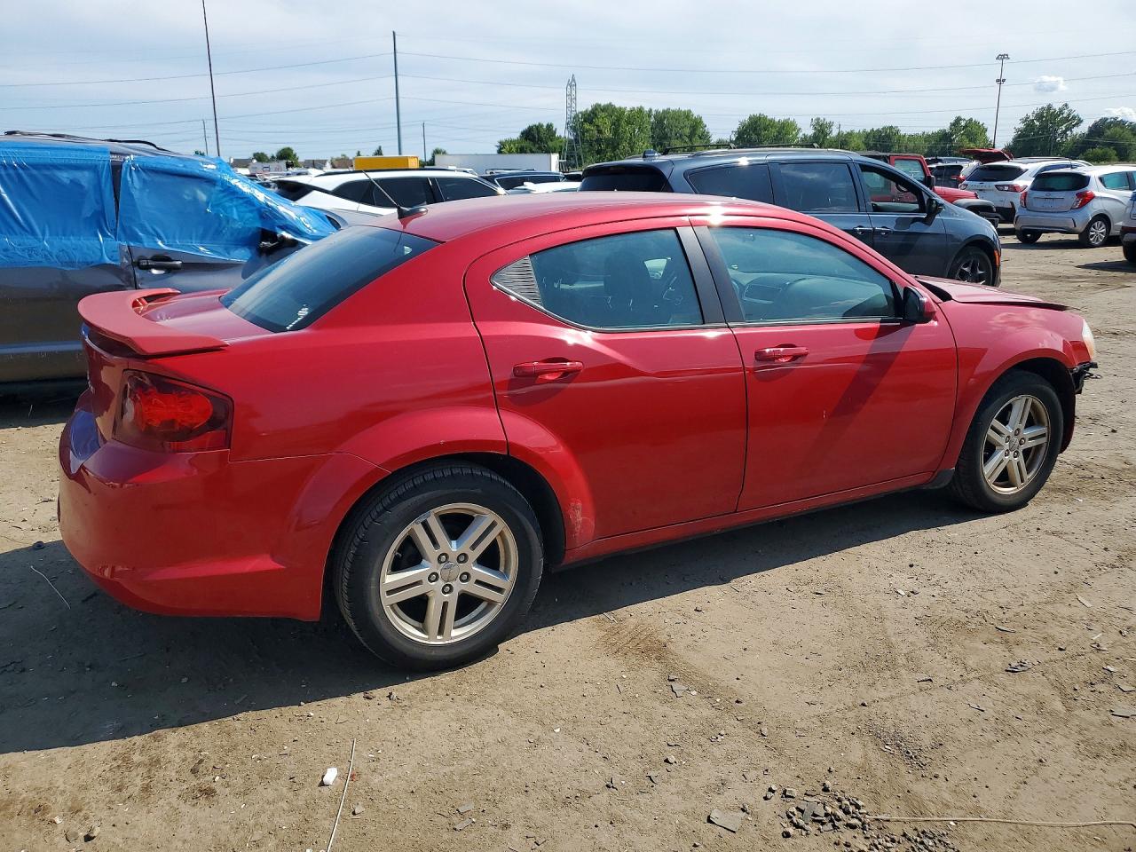 2012 Dodge Avenger Sxt Red vin: 1C3CDZCB0CN142055