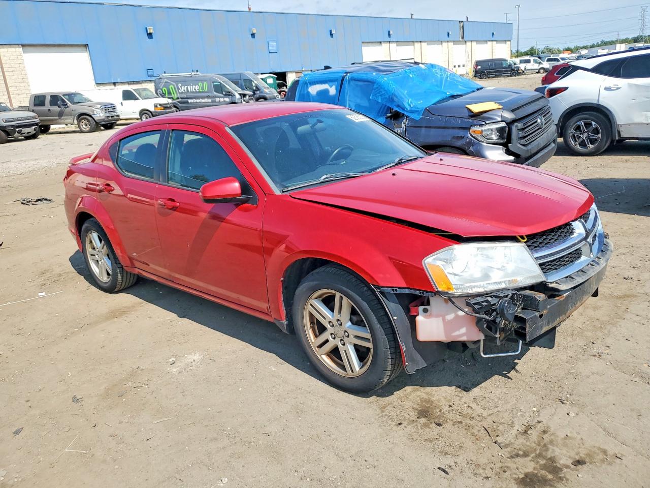 2012 Dodge Avenger Sxt Red vin: 1C3CDZCB0CN142055
