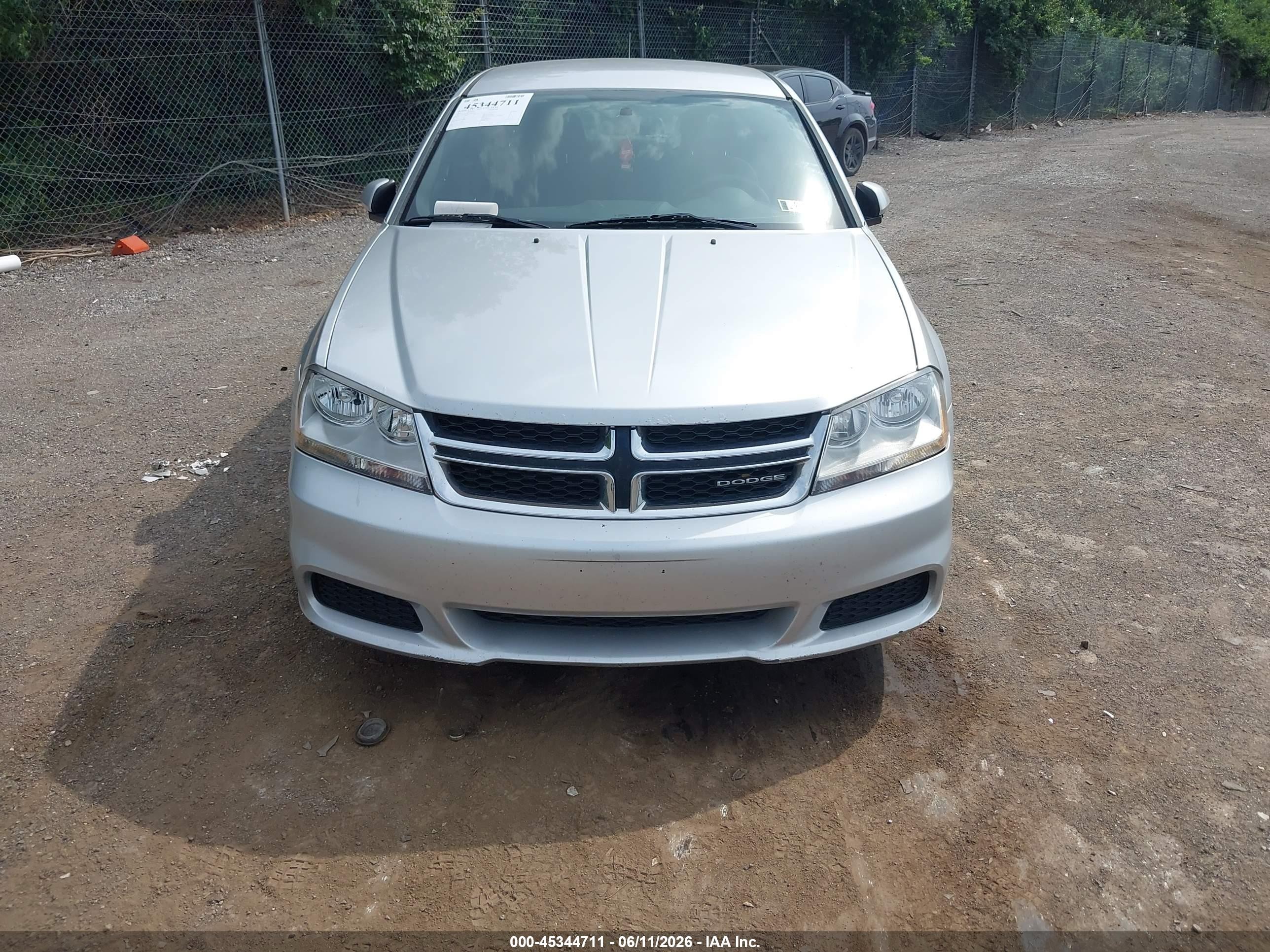 2012 Dodge Avenger Sxt Silver vin: 1C3CDZCB0CN182071