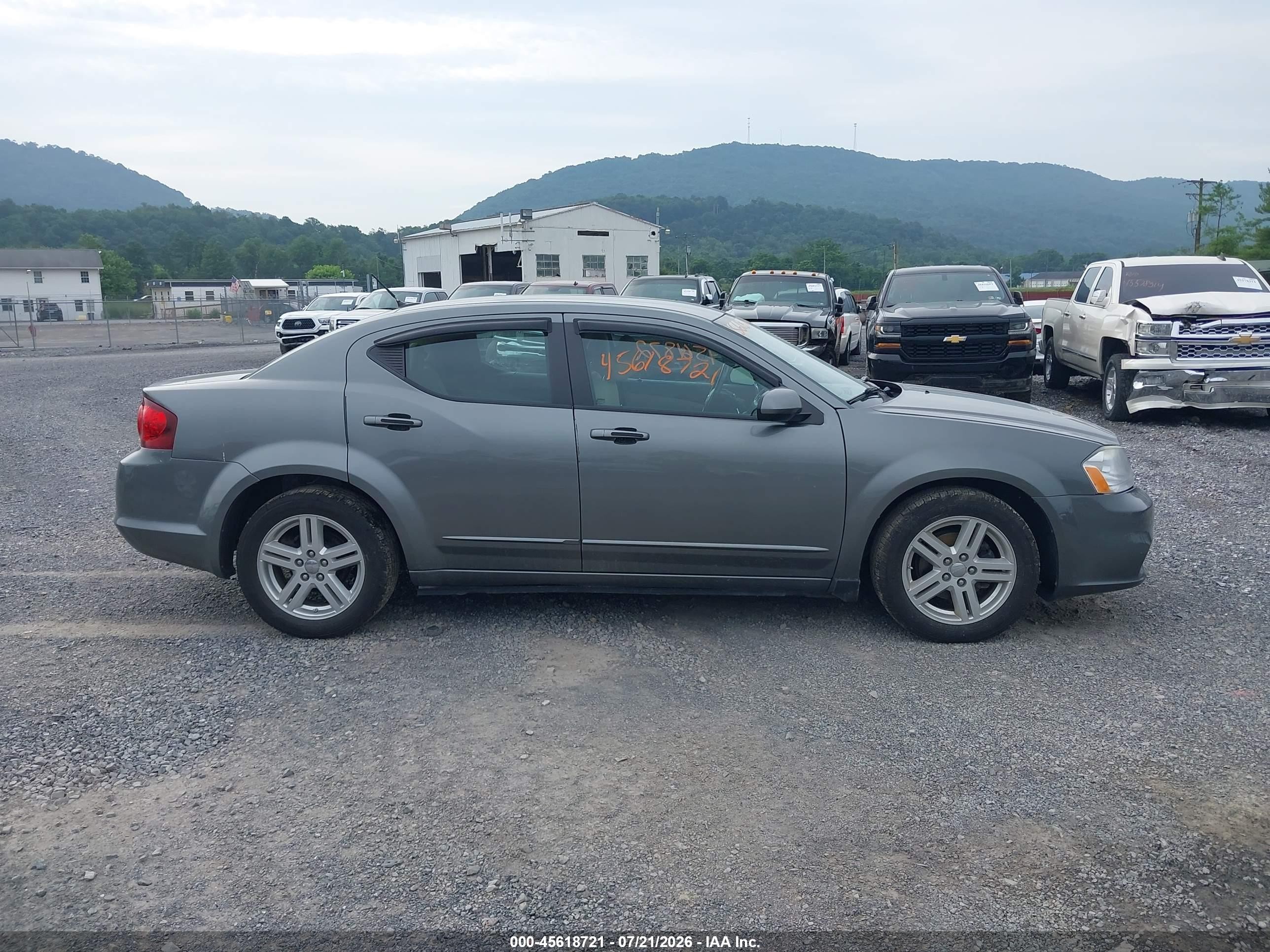 2012 Dodge Avenger Sxt Серый vin: 1C3CDZCB0CN182247