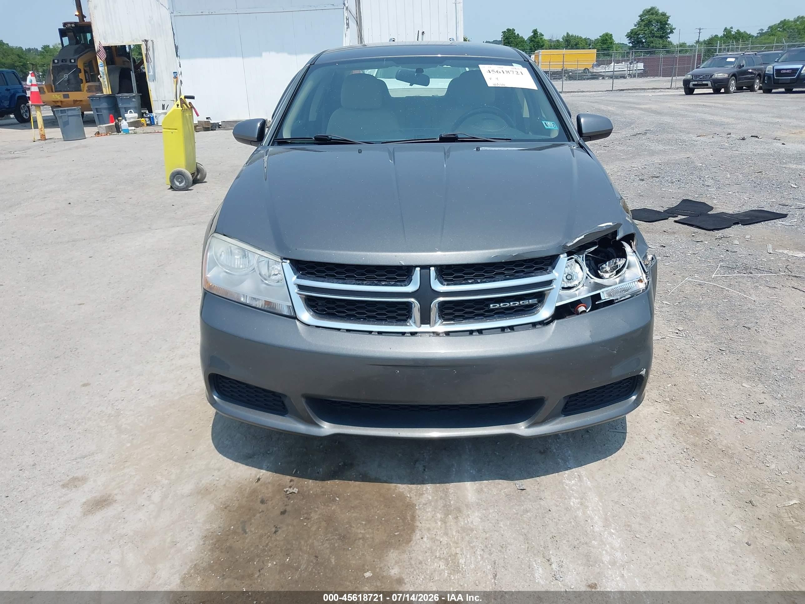 2012 Dodge Avenger Sxt Серый vin: 1C3CDZCB0CN182247