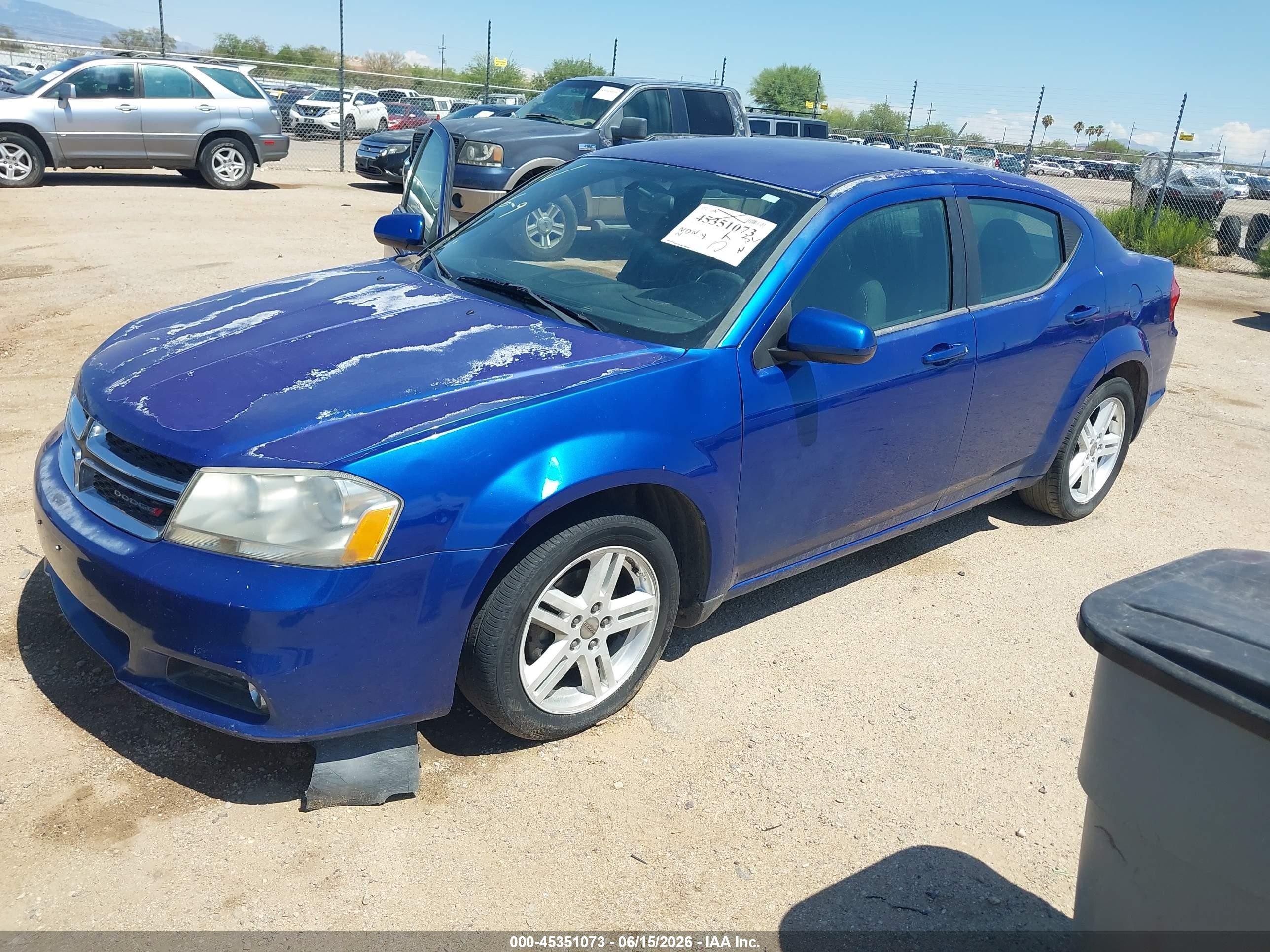 2013 Dodge Avenger Sxt Dark Blue vin: 1C3CDZCB0DN504113