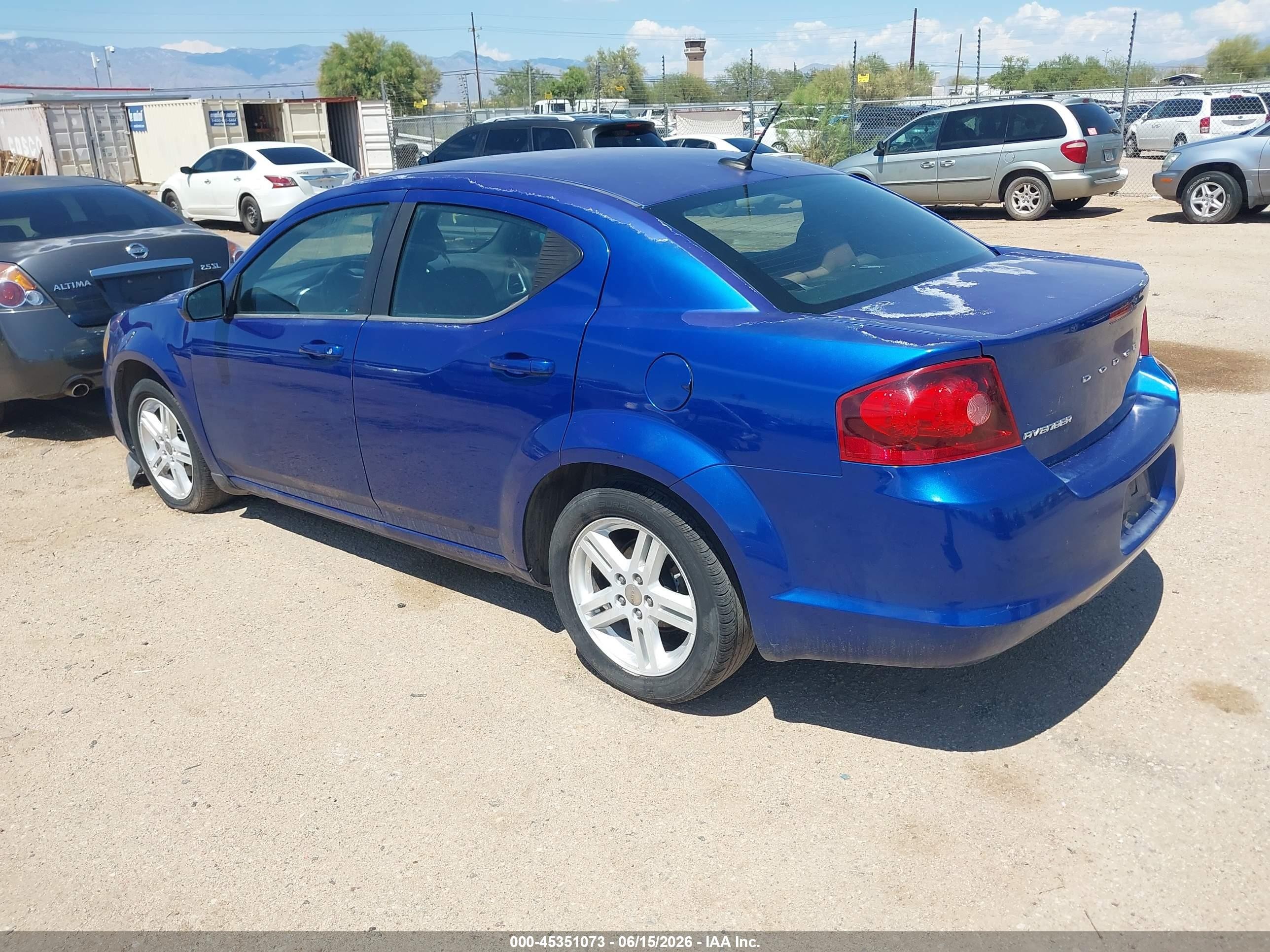2013 Dodge Avenger Sxt Dark Blue vin: 1C3CDZCB0DN504113