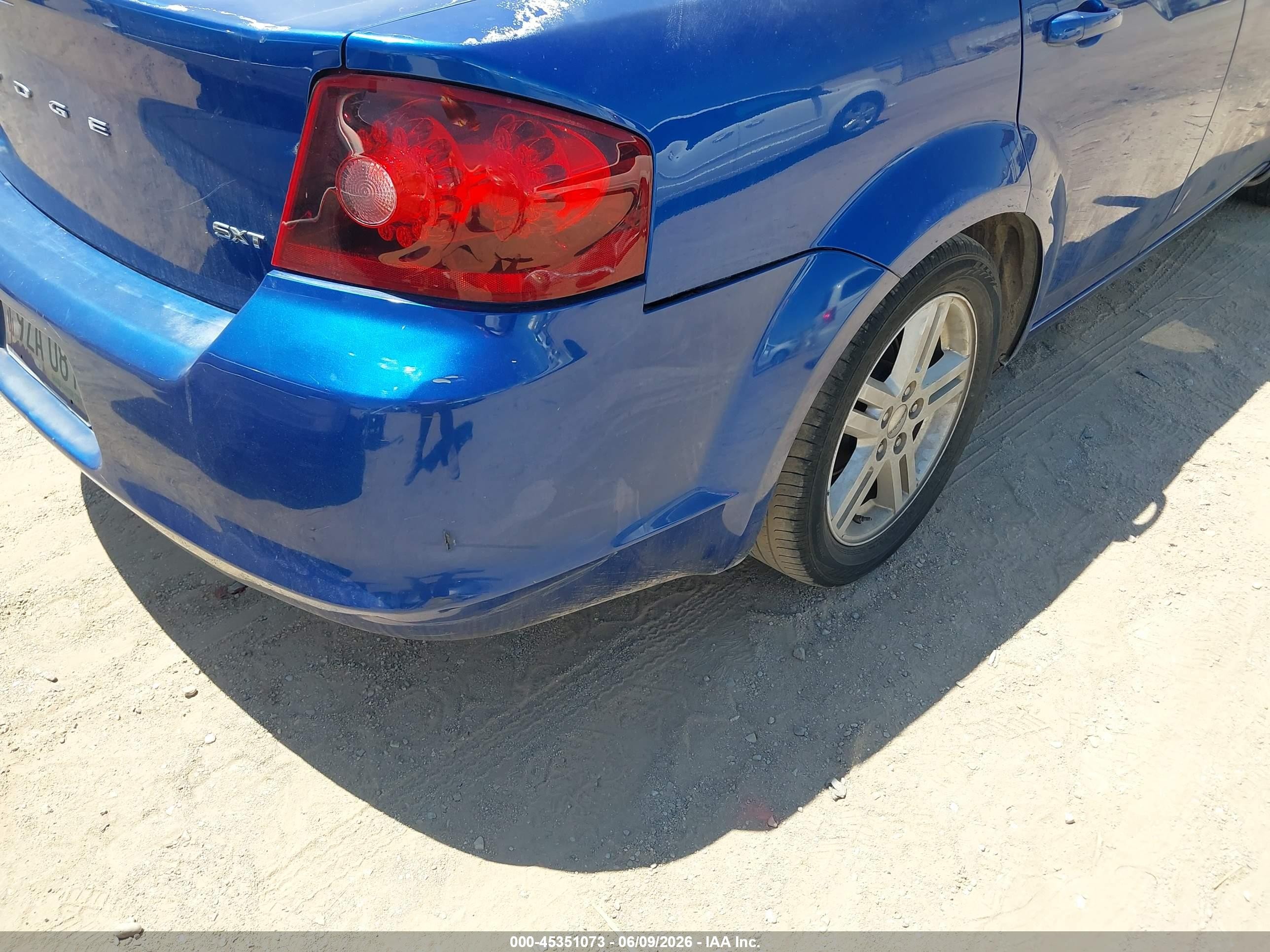 2013 Dodge Avenger Sxt Dark Blue vin: 1C3CDZCB0DN504113