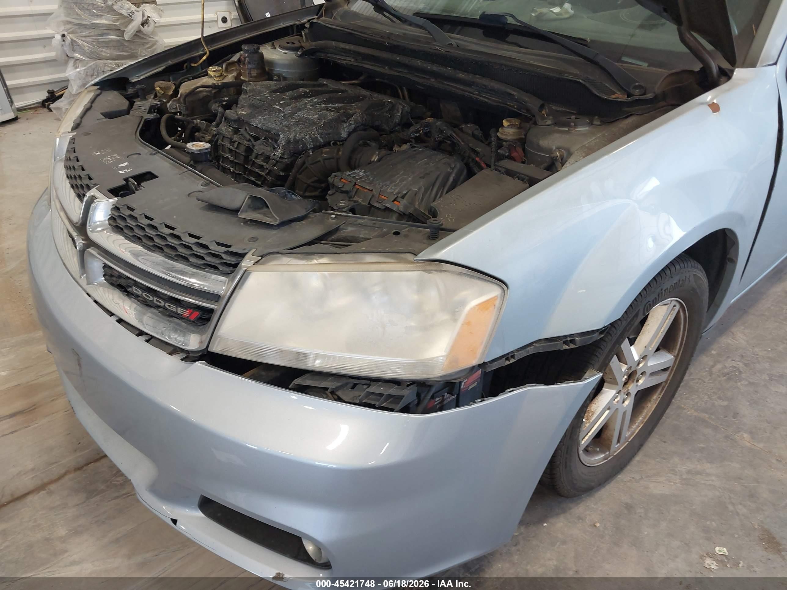 2013 Dodge Avenger Sxt Silver vin: 1C3CDZCB0DN544224