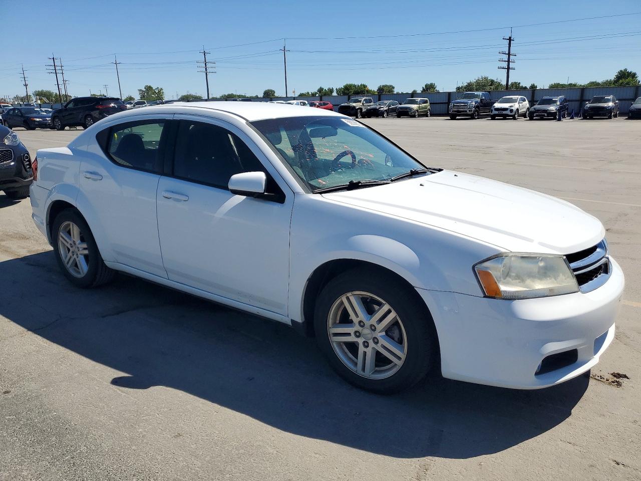 2013 Dodge Avenger Sxt White vin: 1C3CDZCB0DN548807