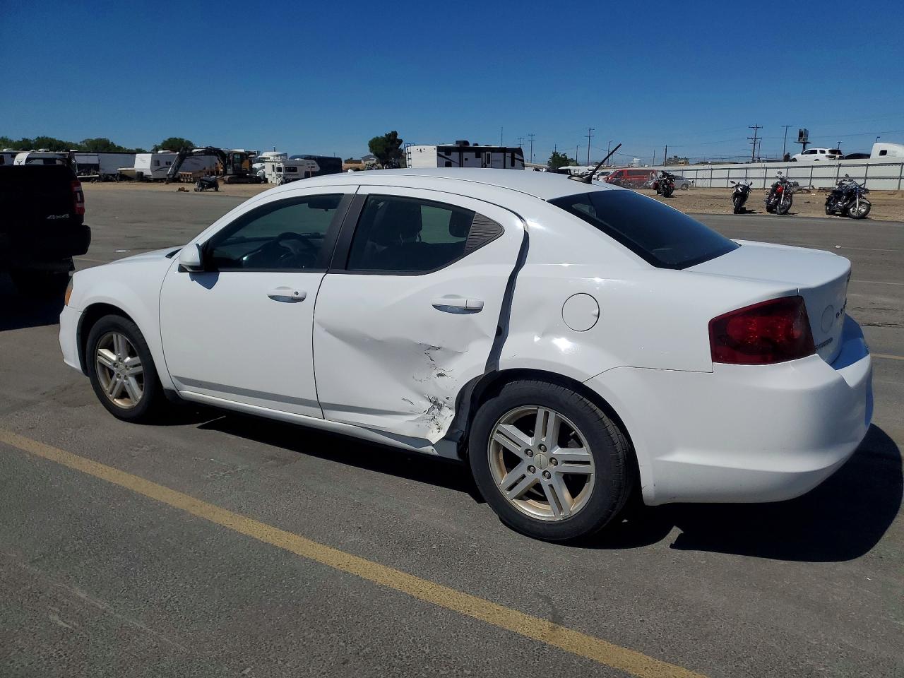 2013 Dodge Avenger Sxt White vin: 1C3CDZCB0DN548807