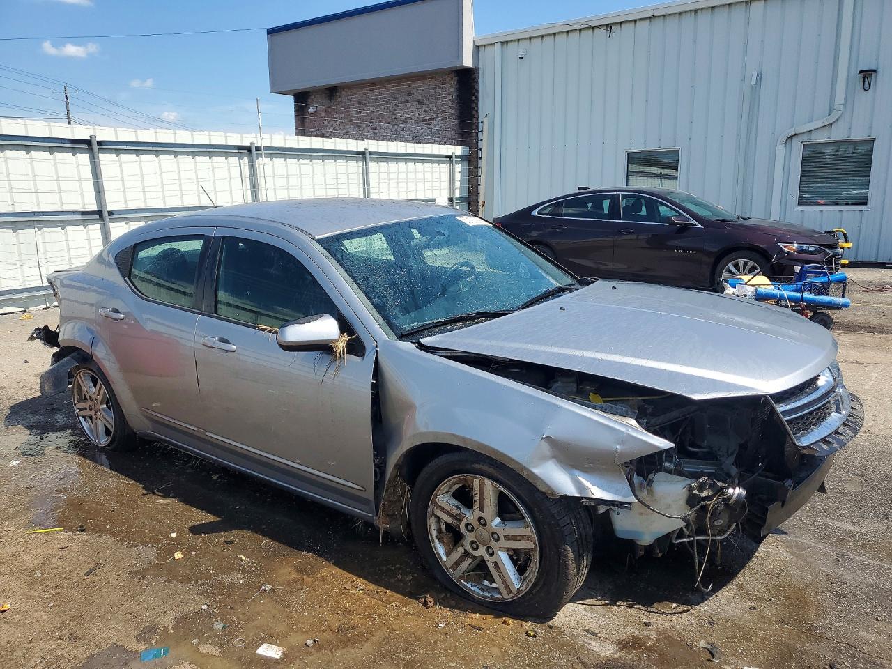 2013 Dodge Avenger Sxt Silver vin: 1C3CDZCB0DN589017
