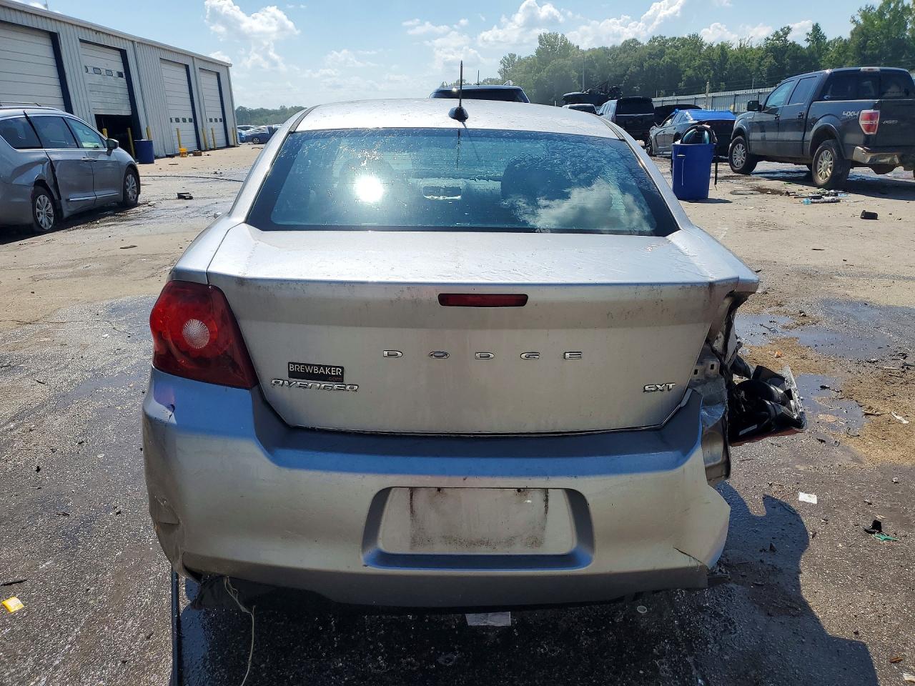 2013 Dodge Avenger Sxt Silver vin: 1C3CDZCB0DN589017