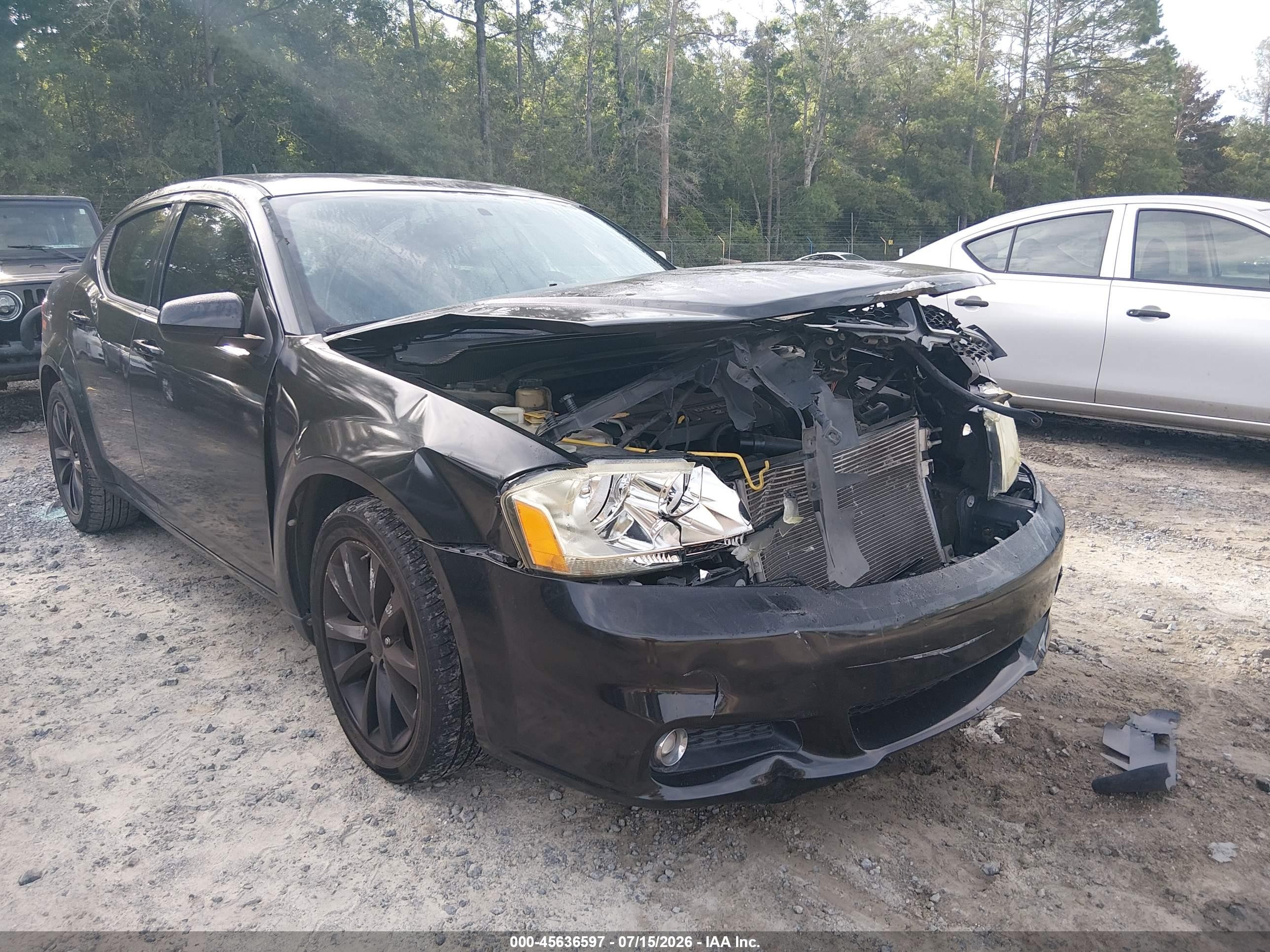 2013 Dodge Avenger Sxt Черный vin: 1C3CDZCB0DN655730