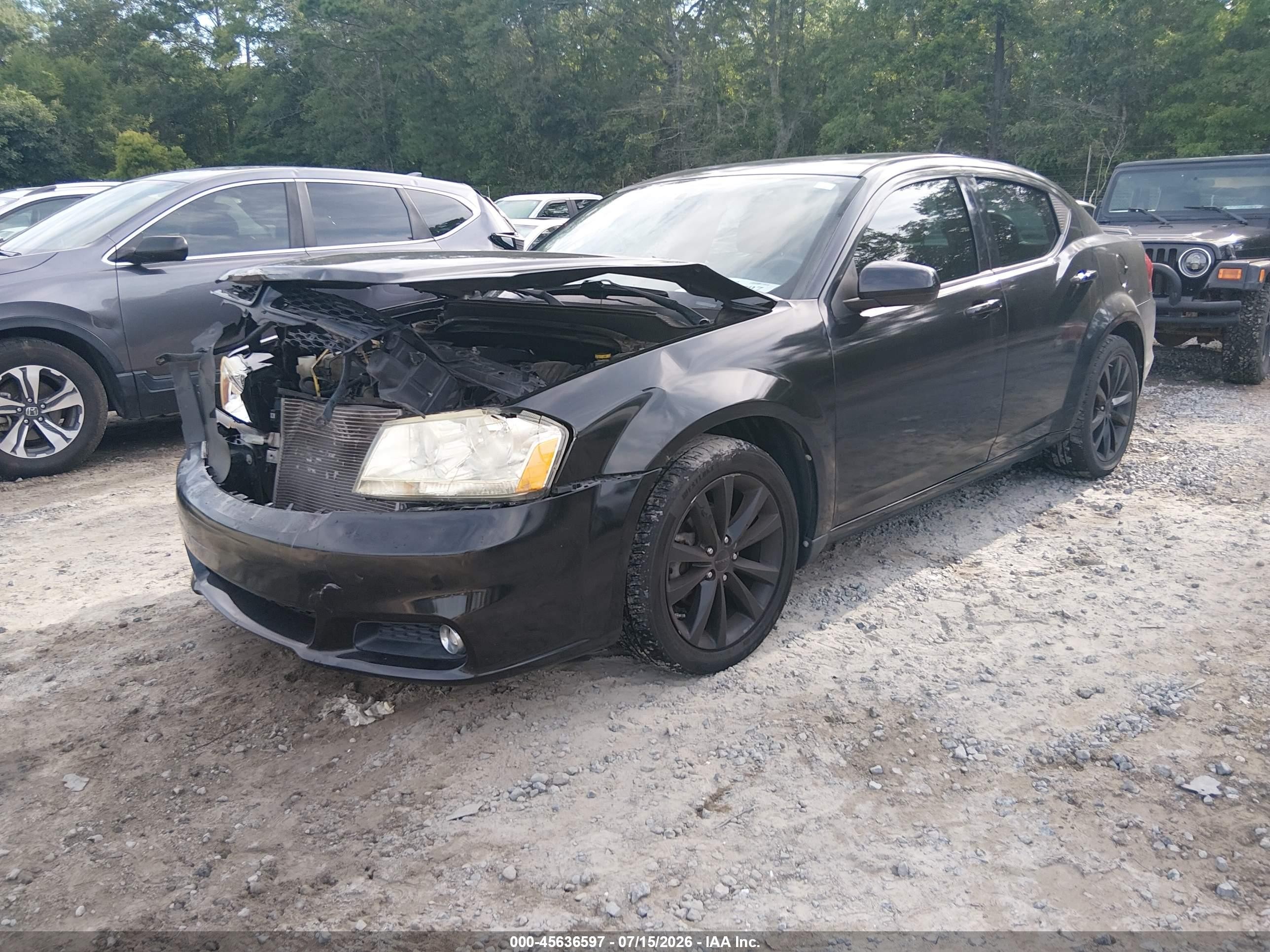 2013 Dodge Avenger Sxt Черный vin: 1C3CDZCB0DN655730