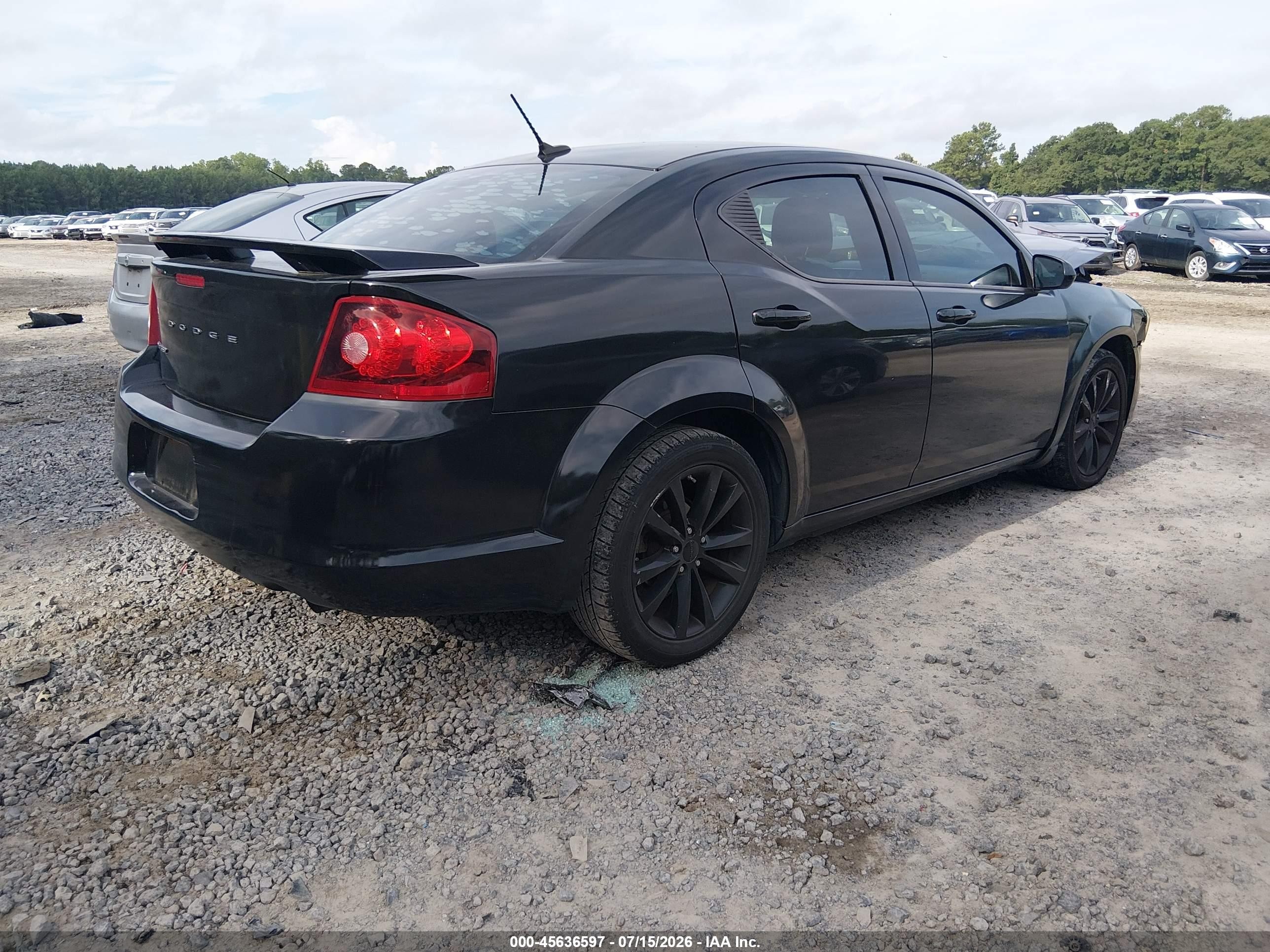 2013 Dodge Avenger Sxt Черный vin: 1C3CDZCB0DN655730
