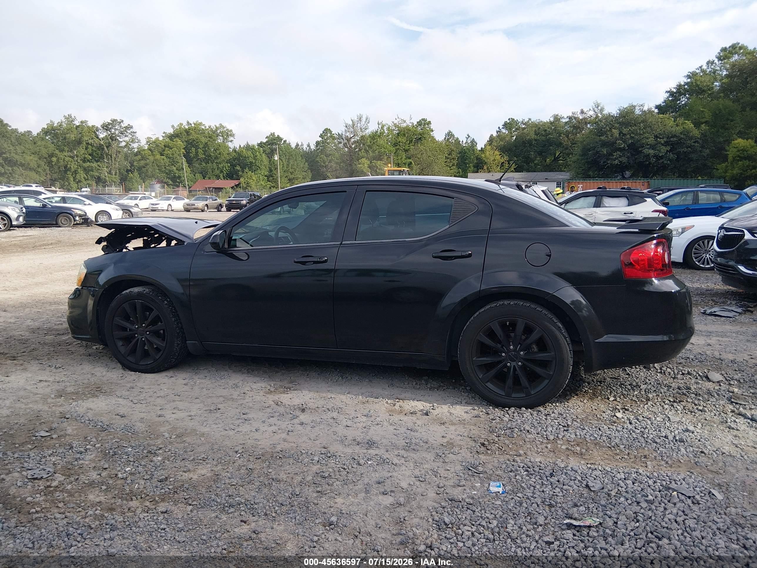 2013 Dodge Avenger Sxt Черный vin: 1C3CDZCB0DN655730