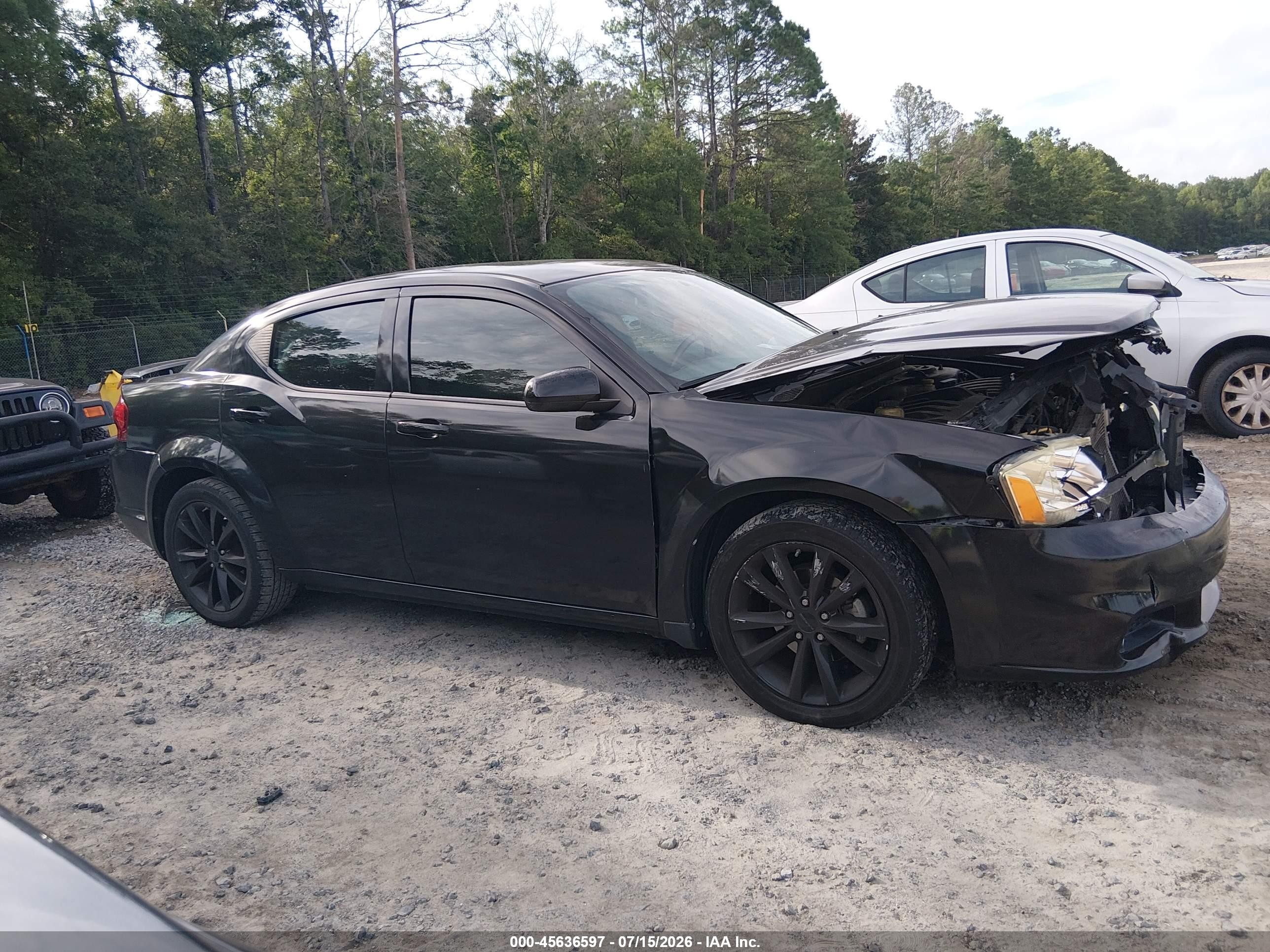 2013 Dodge Avenger Sxt Черный vin: 1C3CDZCB0DN655730