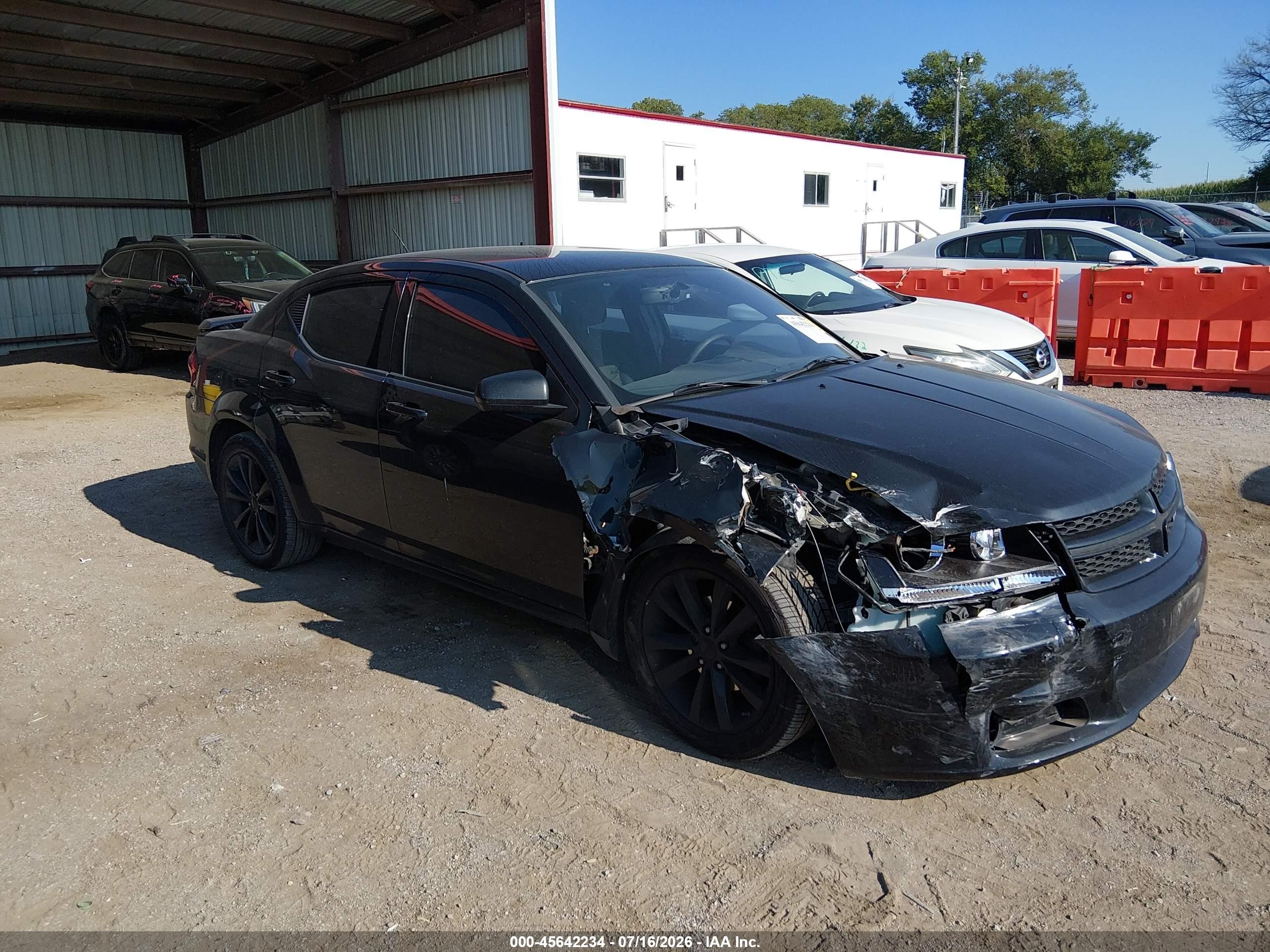 2013 Dodge Avenger Sxt Black vin: 1C3CDZCB0DN664296
