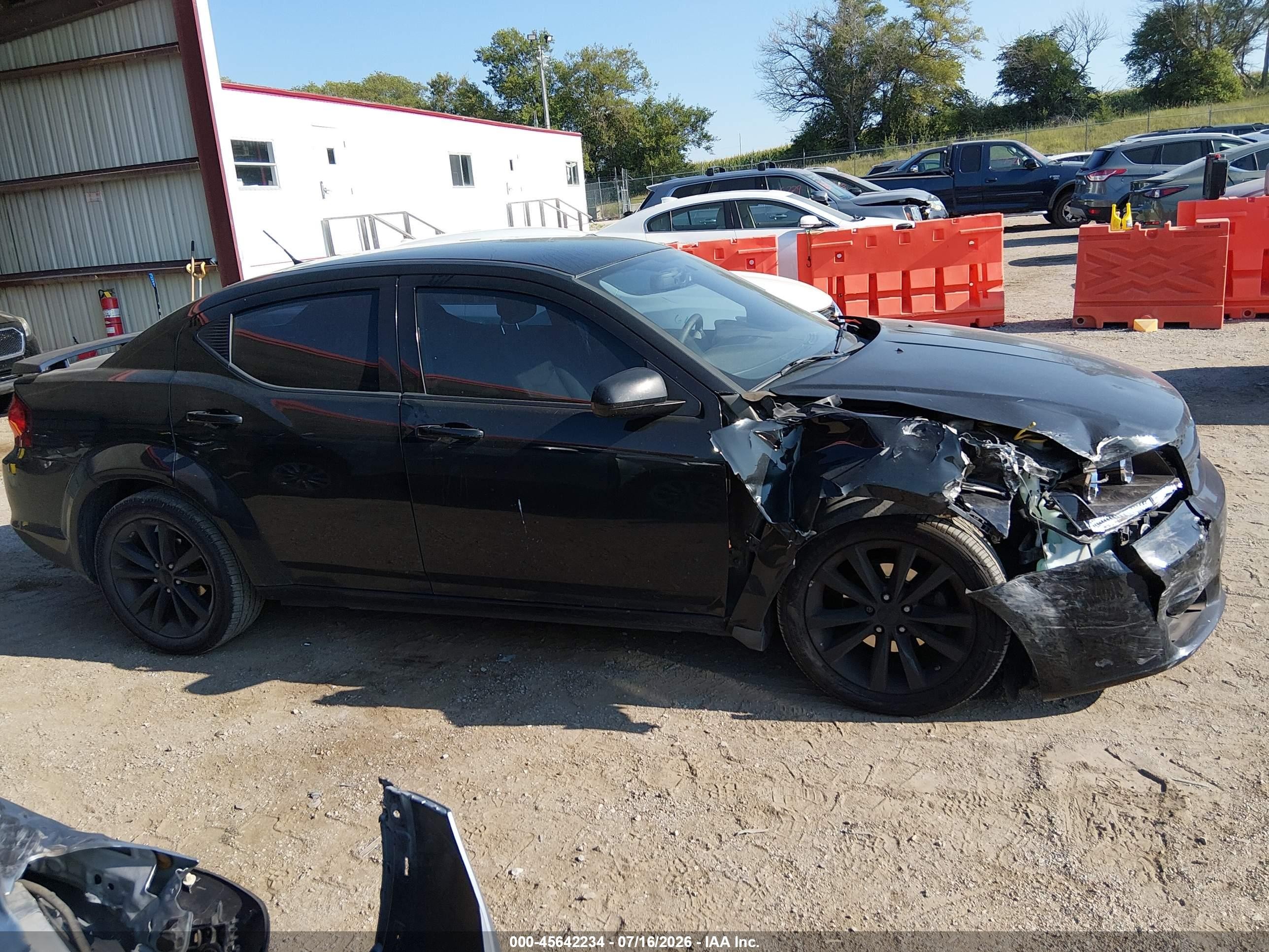 2013 Dodge Avenger Sxt Black vin: 1C3CDZCB0DN664296