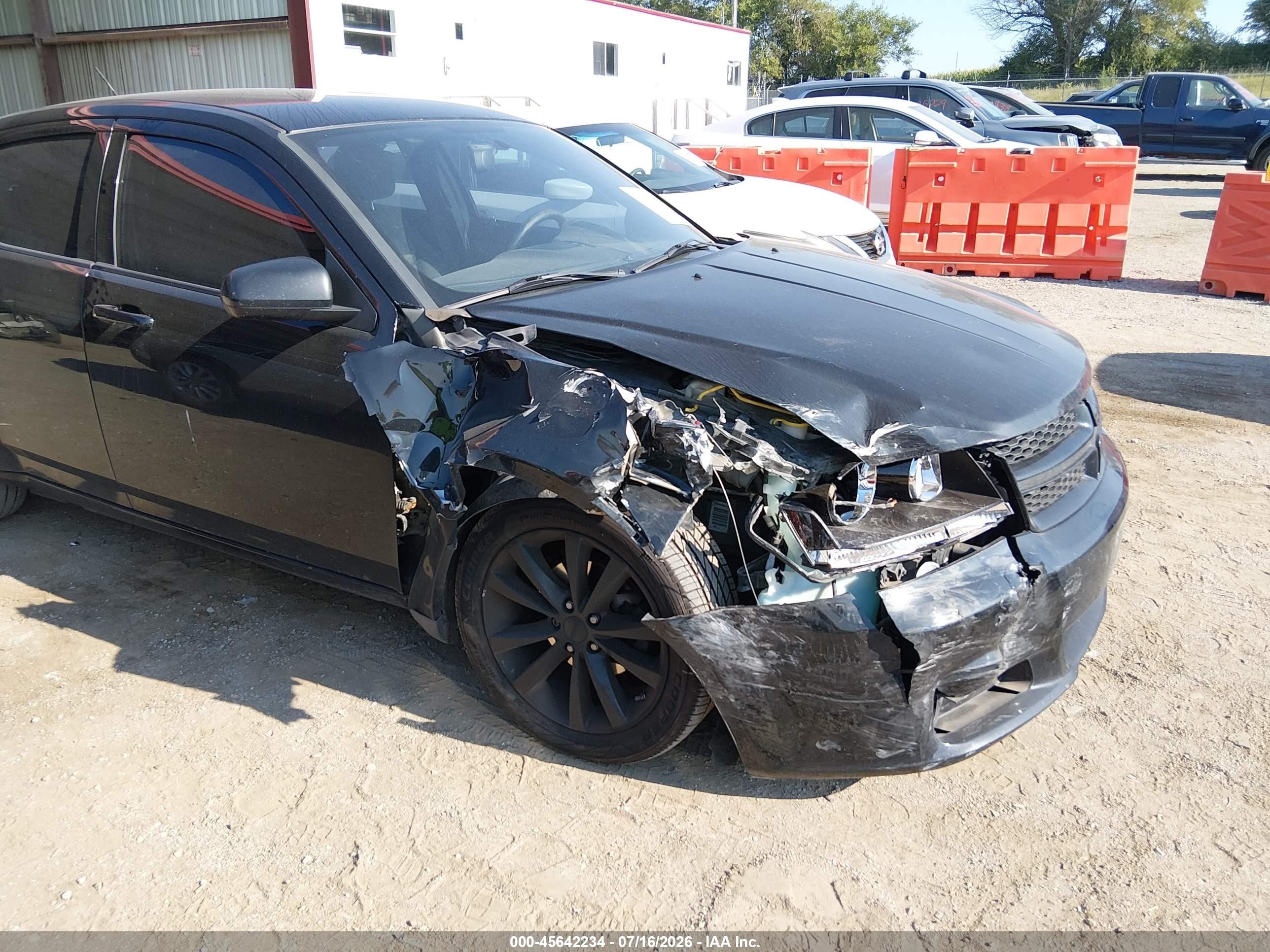 2013 Dodge Avenger Sxt Black vin: 1C3CDZCB0DN664296