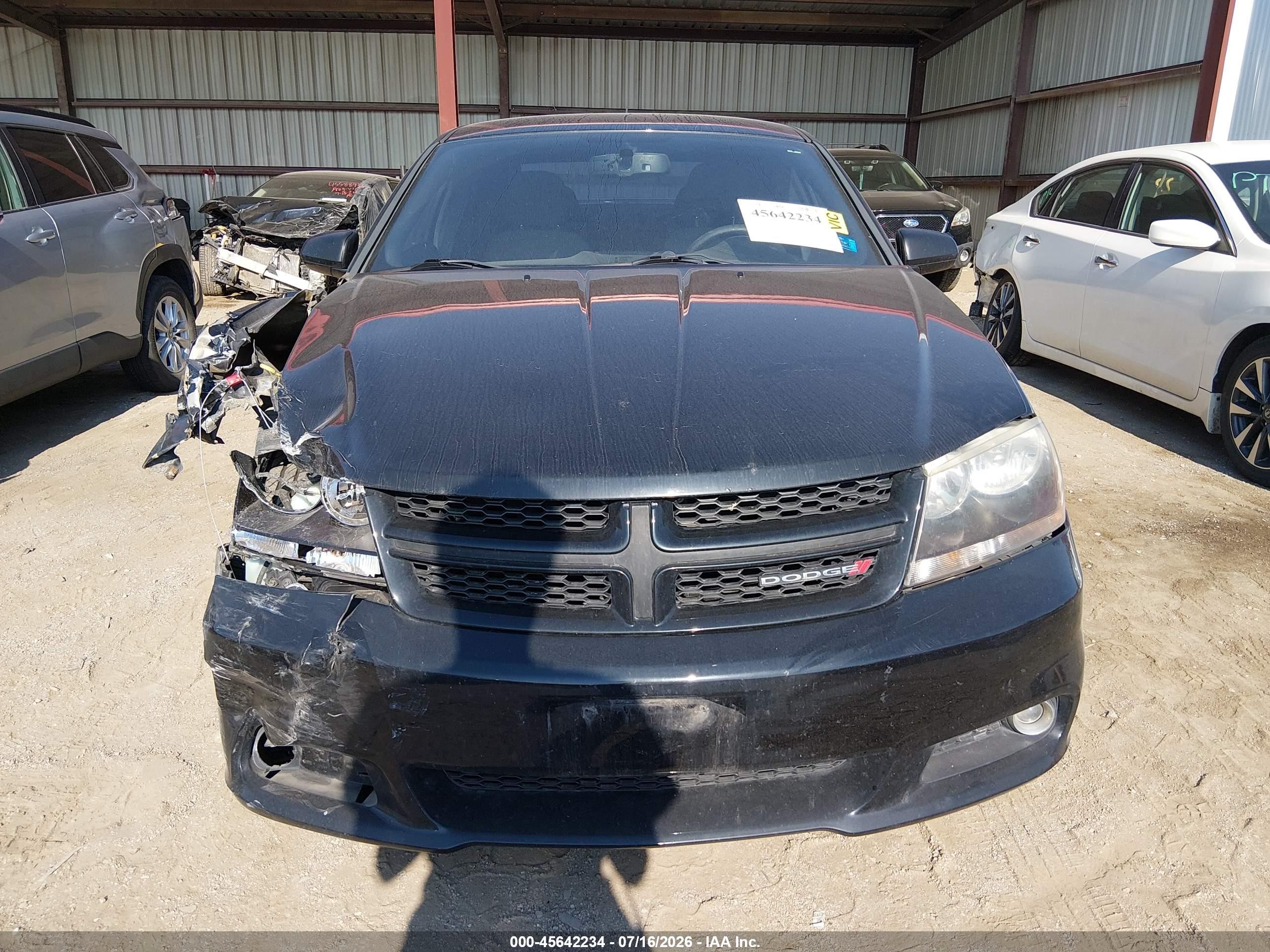 2013 Dodge Avenger Sxt Black vin: 1C3CDZCB0DN664296
