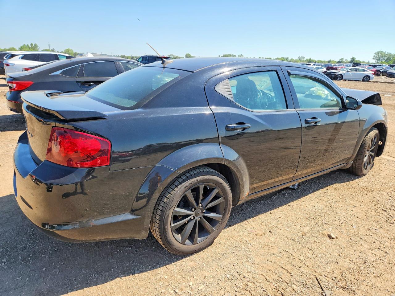 2014 Dodge Avenger Sxt Black vin: 1C3CDZCB0EN226069