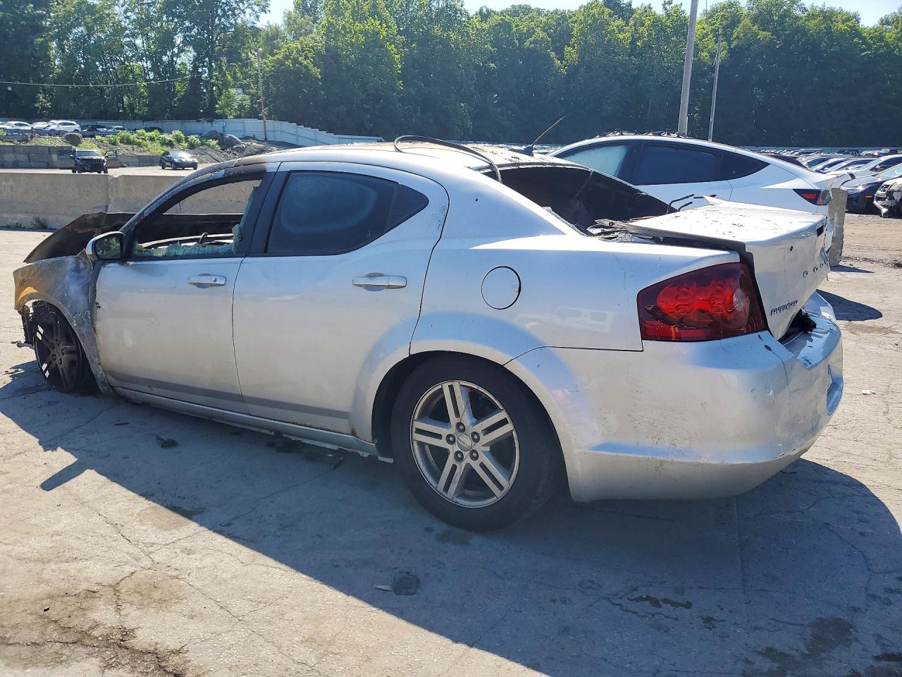 2012 Dodge Avenger Sxt Серебряный vin: 1C3CDZCB1CN126205
