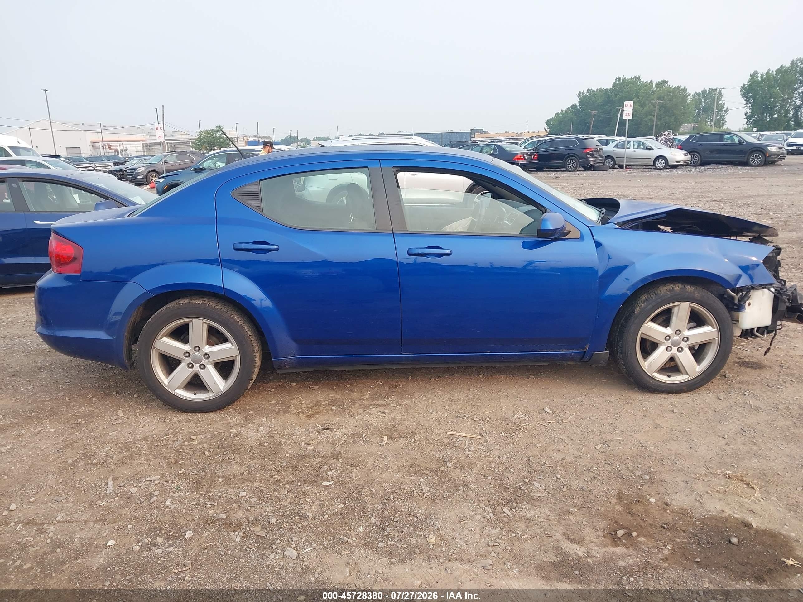 2012 Dodge Avenger Sxt Синий vin: 1C3CDZCB1CN148298