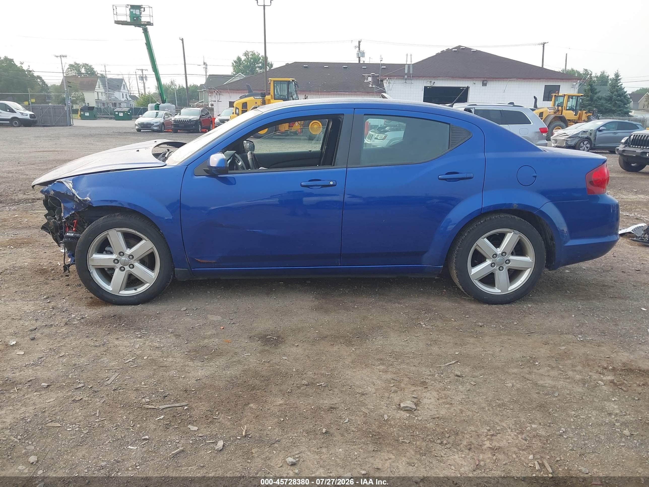 2012 Dodge Avenger Sxt Синий vin: 1C3CDZCB1CN148298