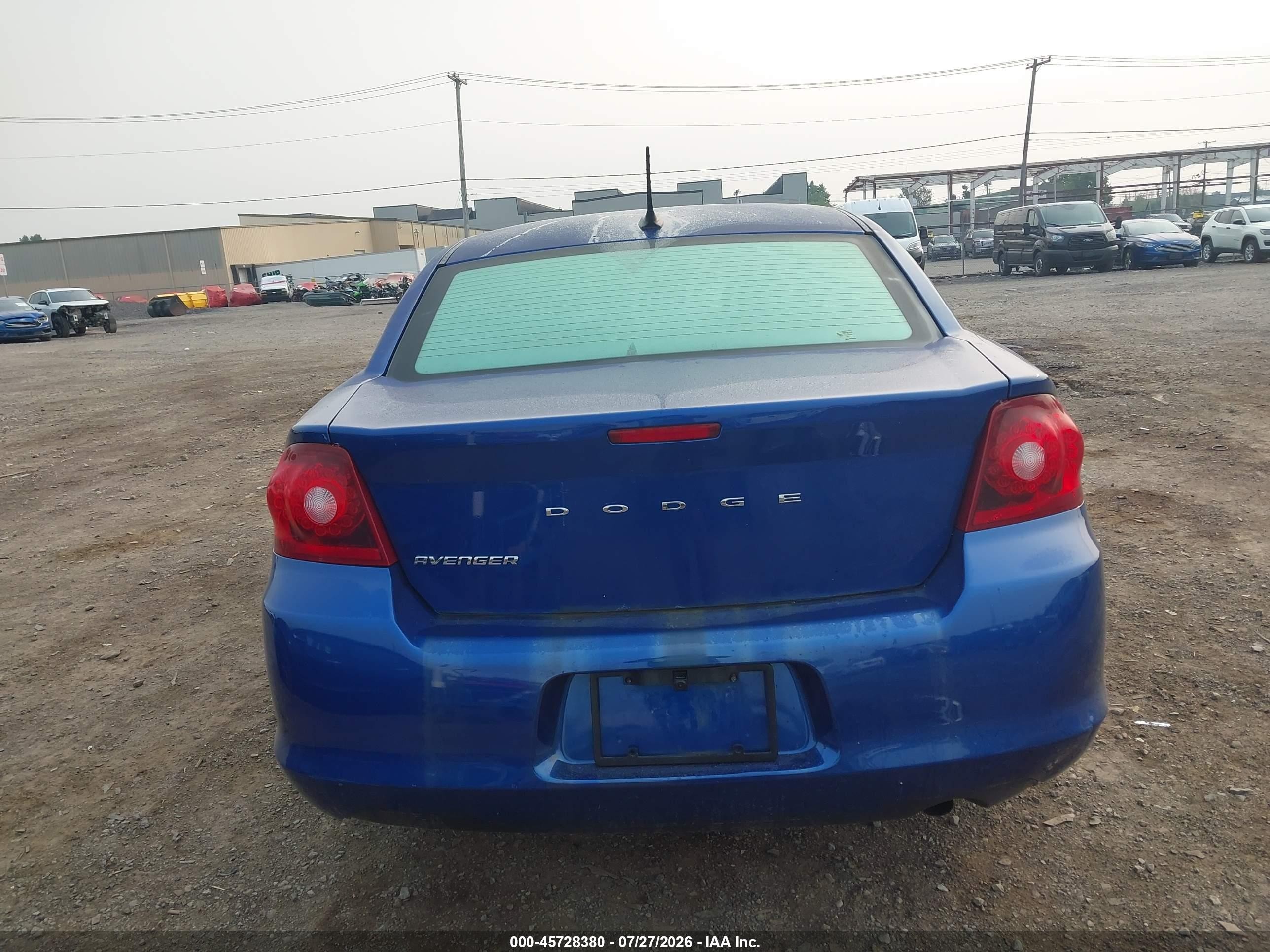 2012 Dodge Avenger Sxt Синий vin: 1C3CDZCB1CN148298