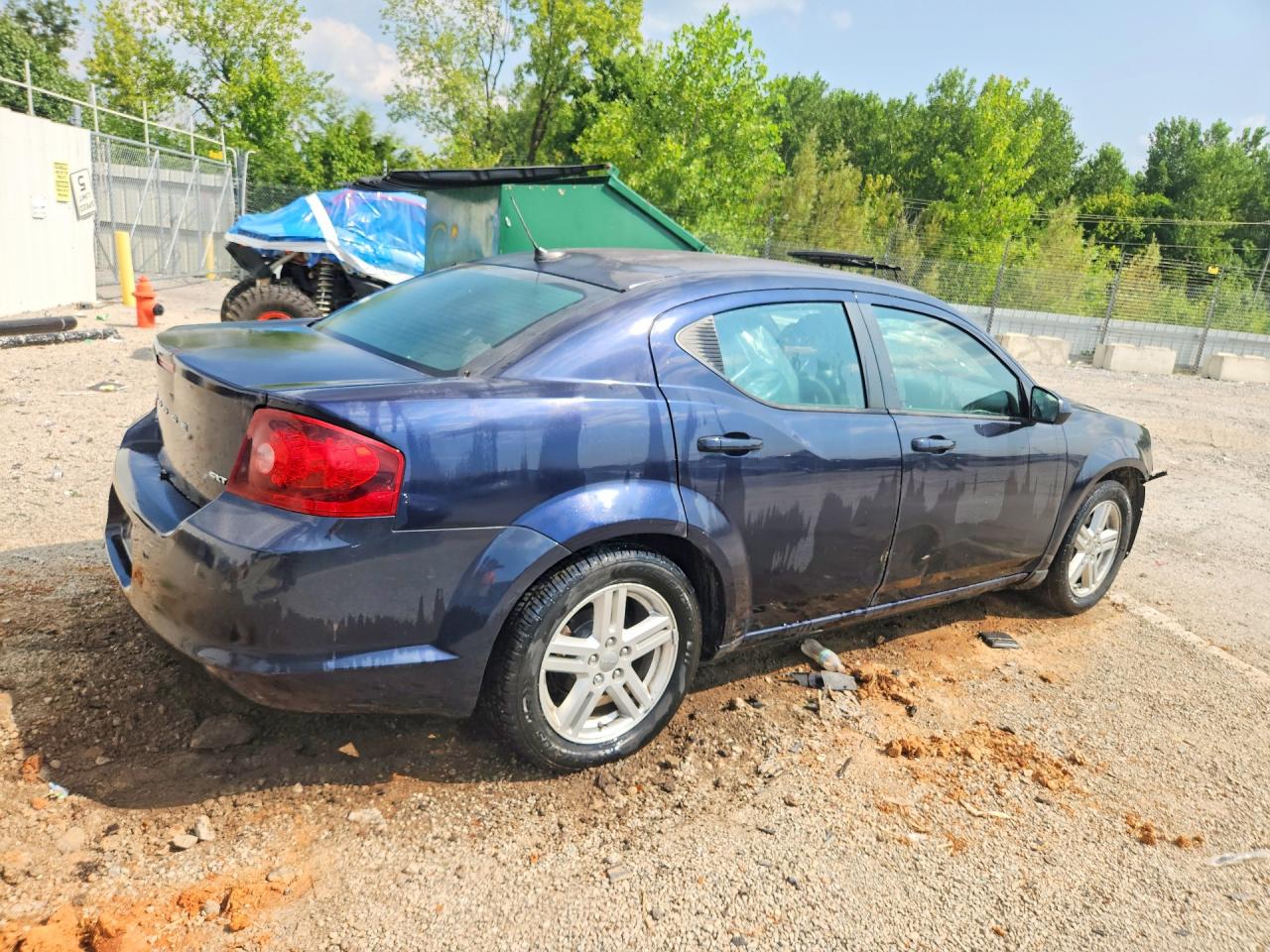 2012 Dodge Avenger Sxt Blue vin: 1C3CDZCB1CN178501