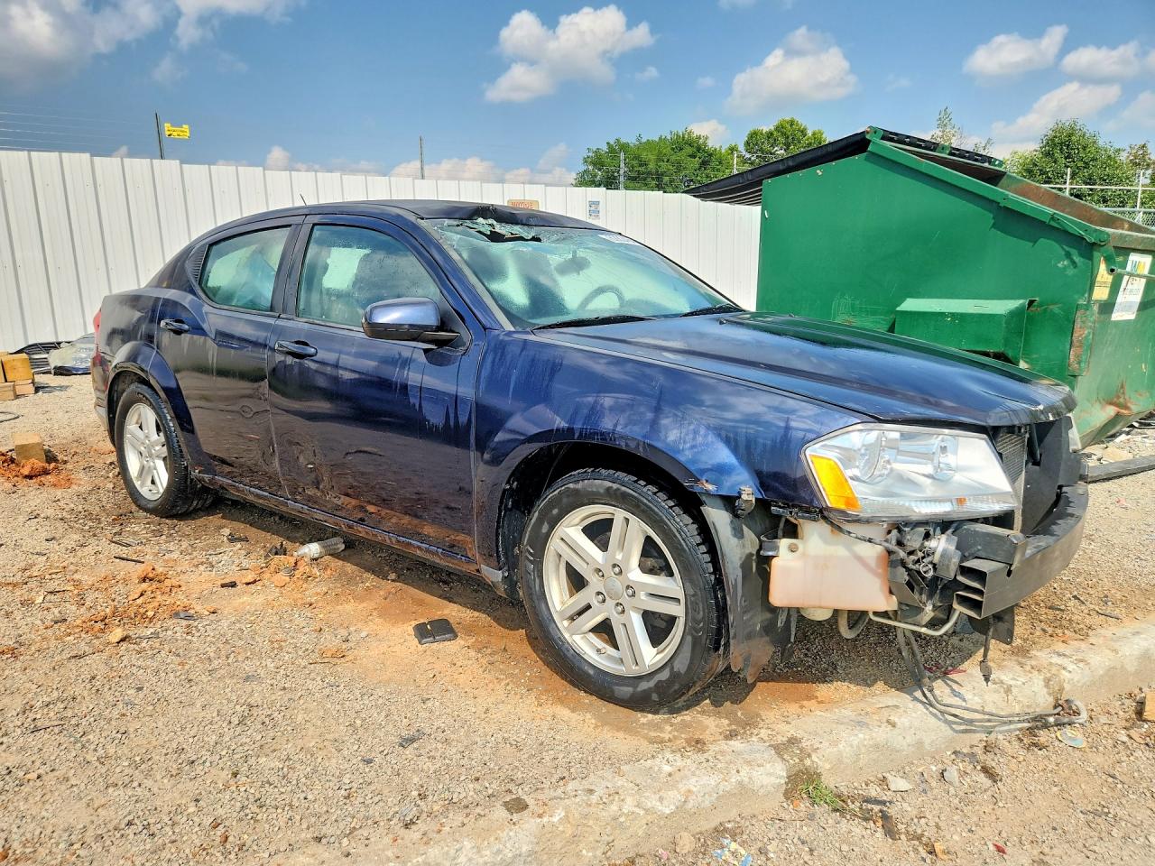 2012 Dodge Avenger Sxt Blue vin: 1C3CDZCB1CN178501