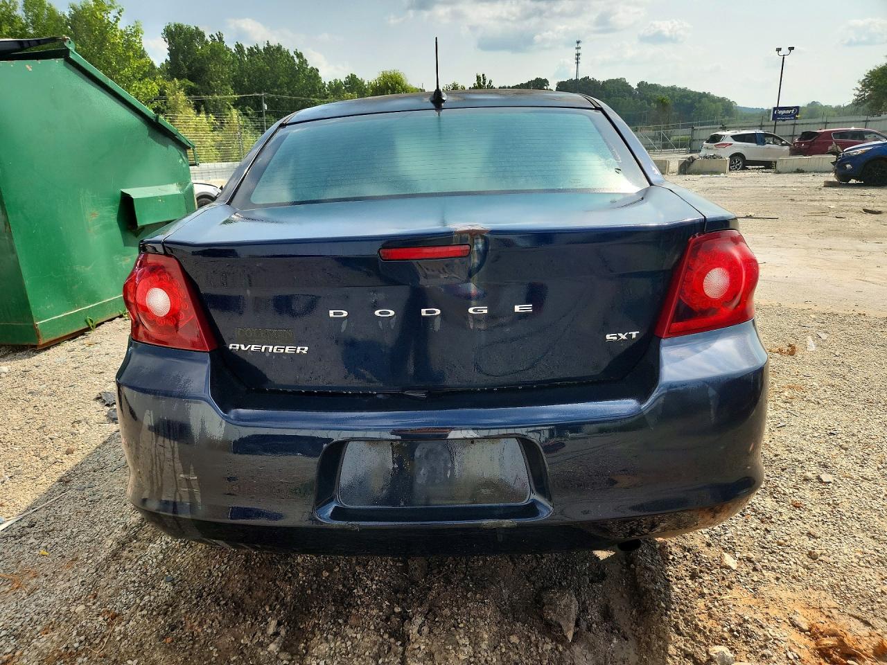 2012 Dodge Avenger Sxt Blue vin: 1C3CDZCB1CN178501
