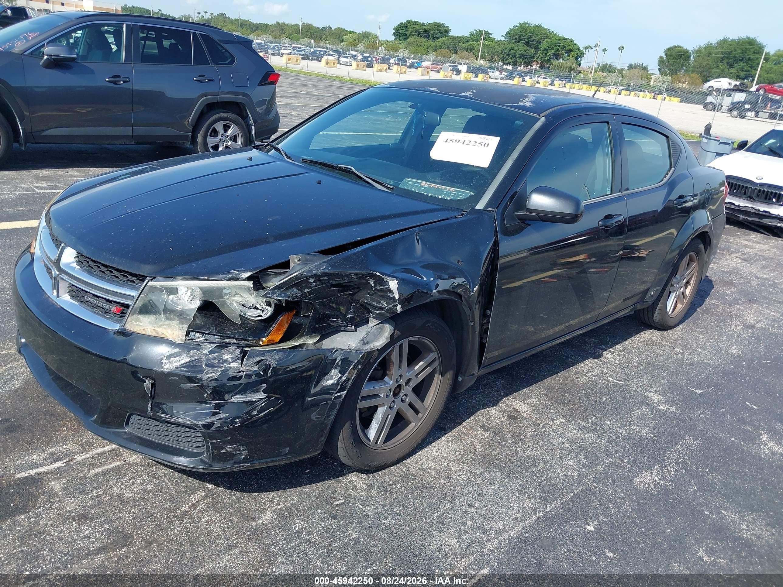 2012 Dodge Avenger Sxt Black vin: 1C3CDZCB1CN218141
